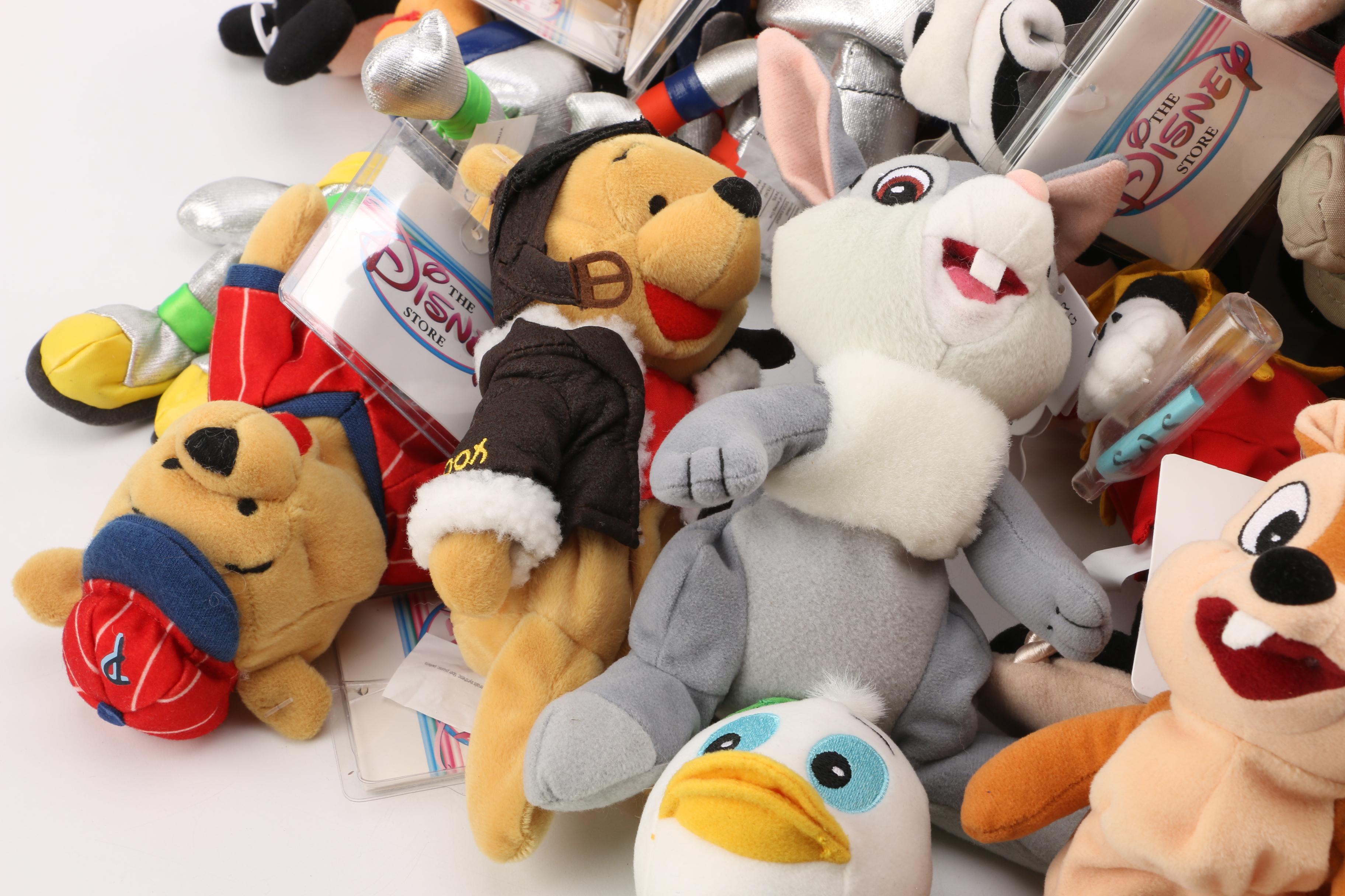 Vintage Disney Store Plush Dolls Featuring "Mickey Mouse"