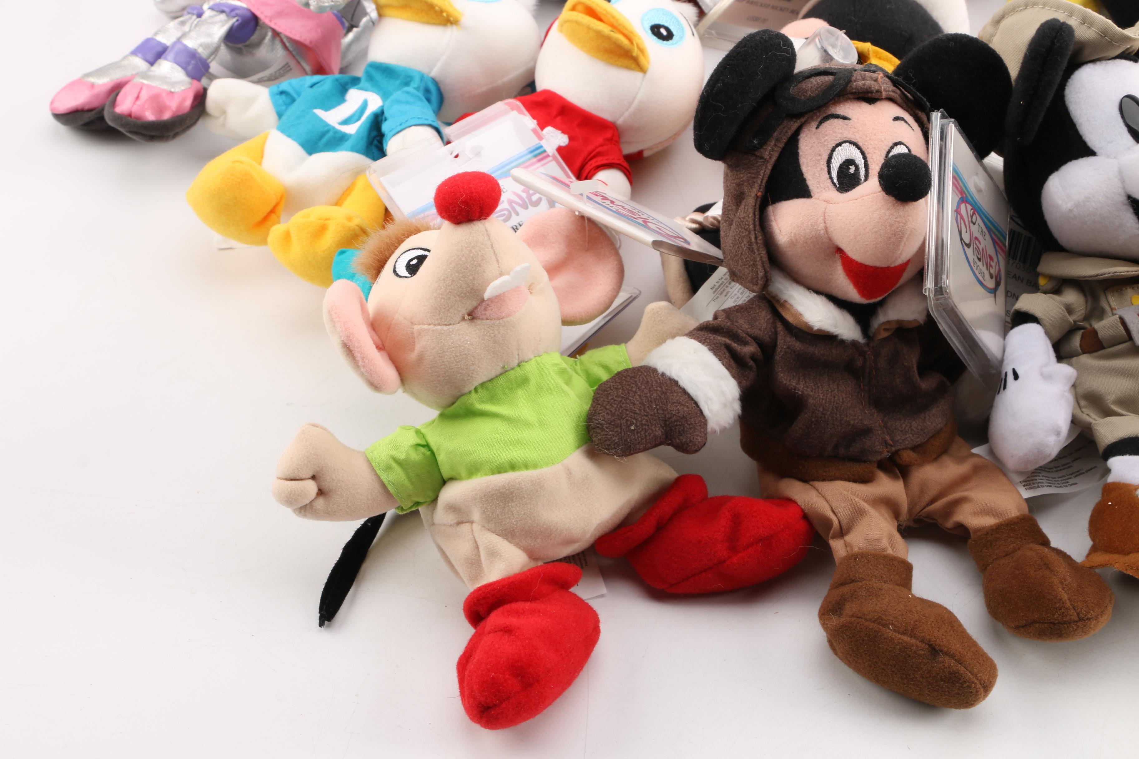 Vintage Disney Store Plush Dolls Featuring "Mickey Mouse"