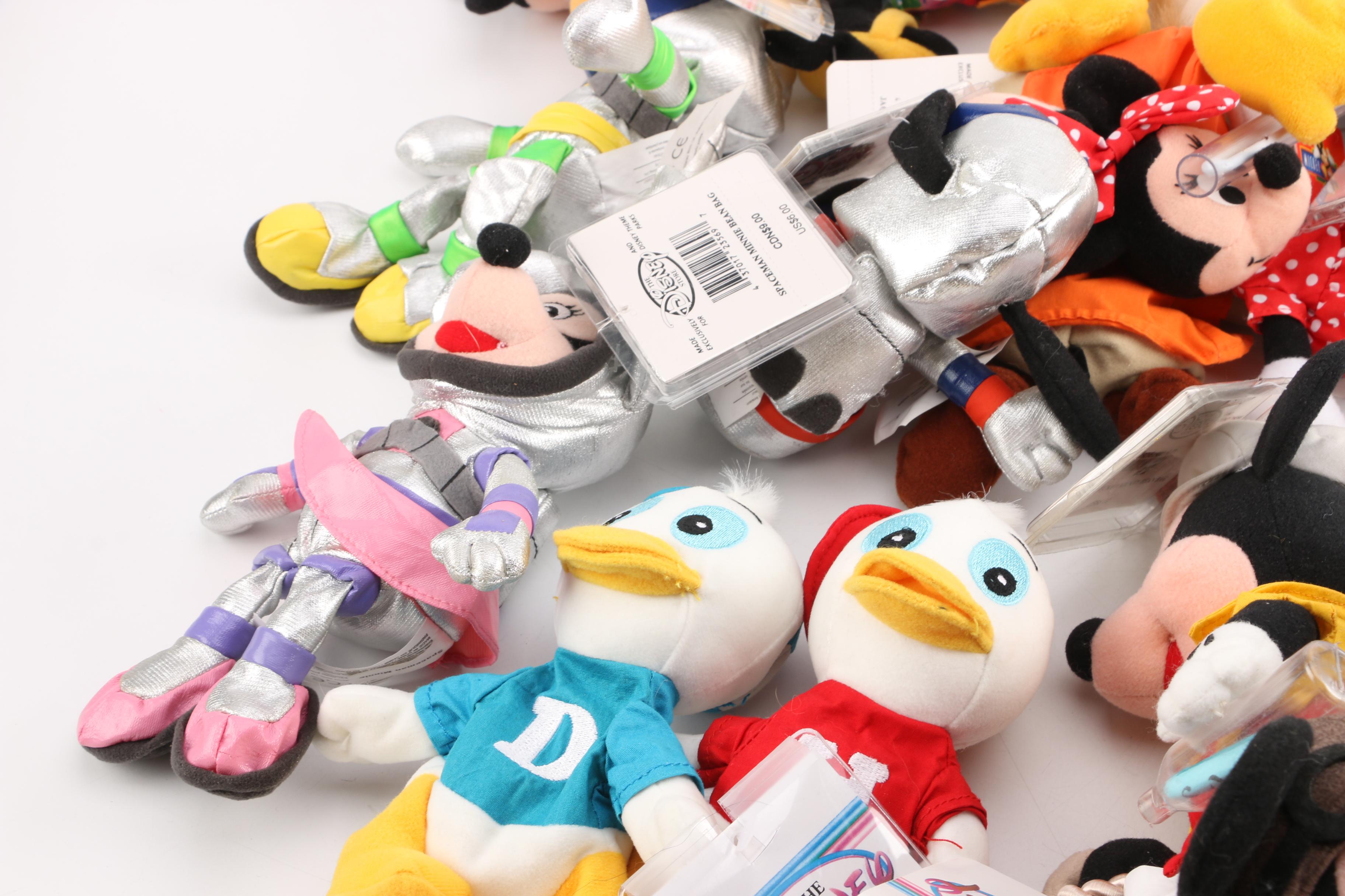 Vintage Disney Store Plush Dolls Featuring "Mickey Mouse"