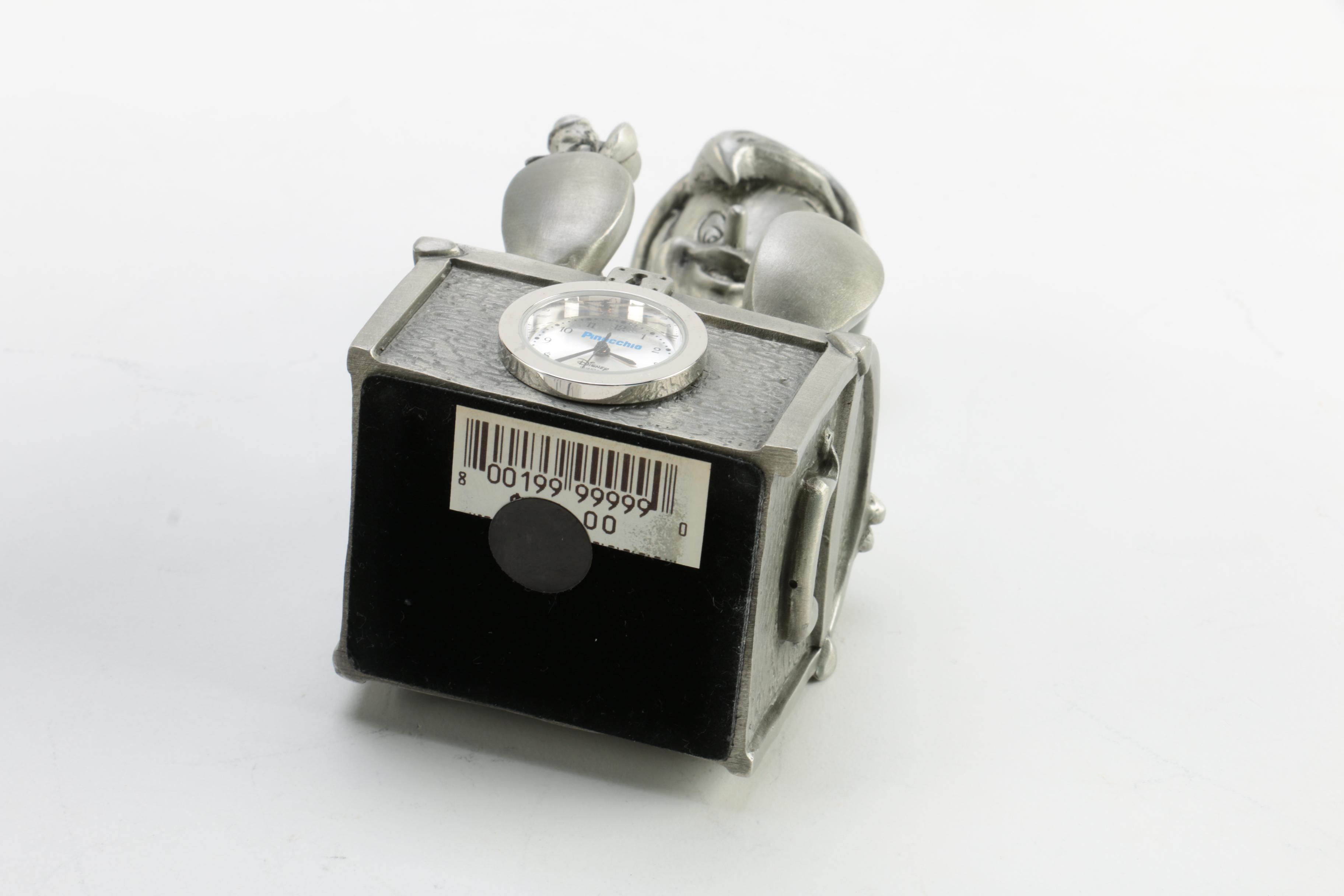 Walt Disney "Classics Collection" Porcelain Figurines and Pewter Pinnochio