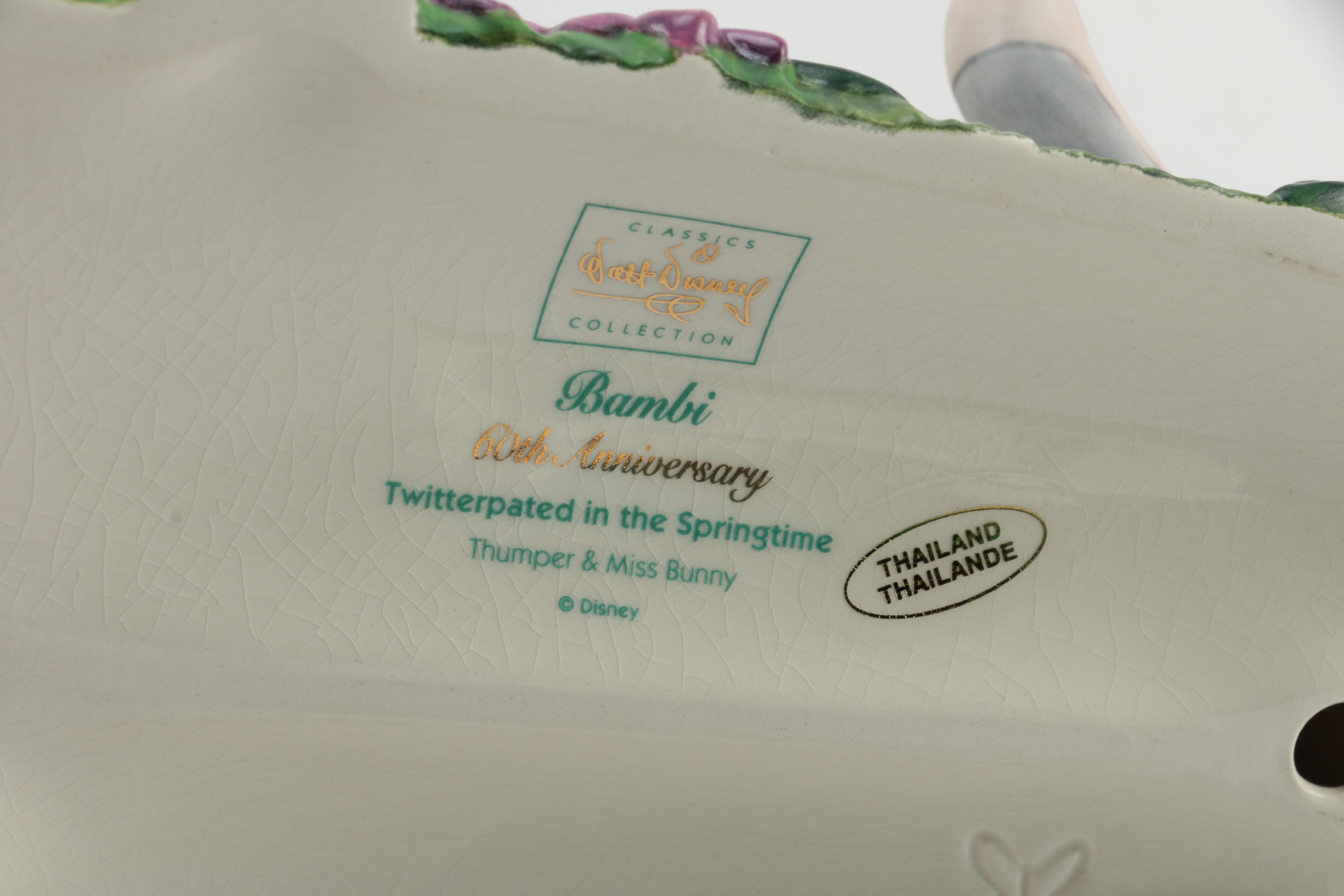 Walt Disney "Classics Collection" Porcelain Figurines and Pewter Pinnochio