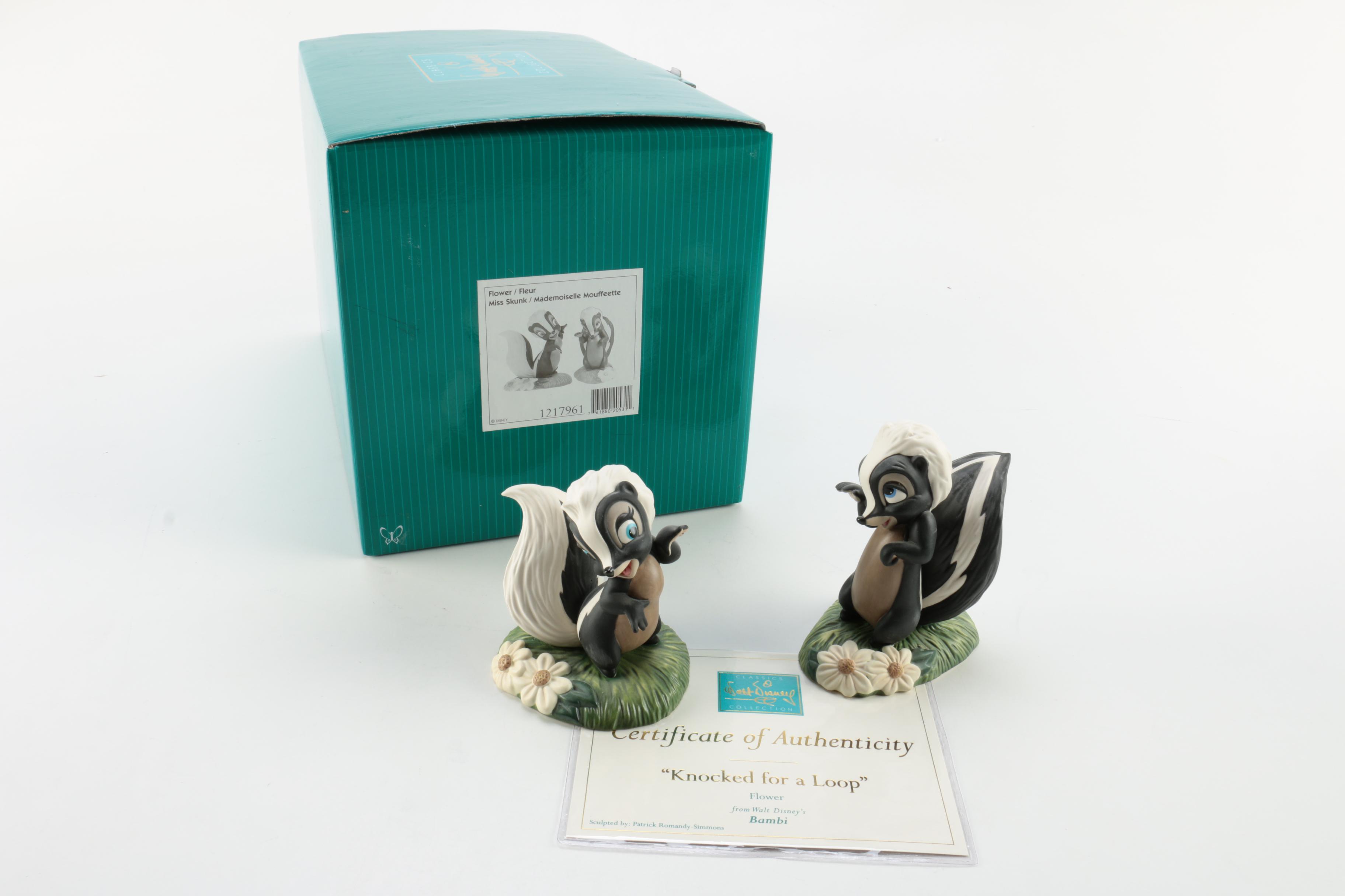 Walt Disney "Classics Collection" Porcelain Figurines and Pewter Pinnochio