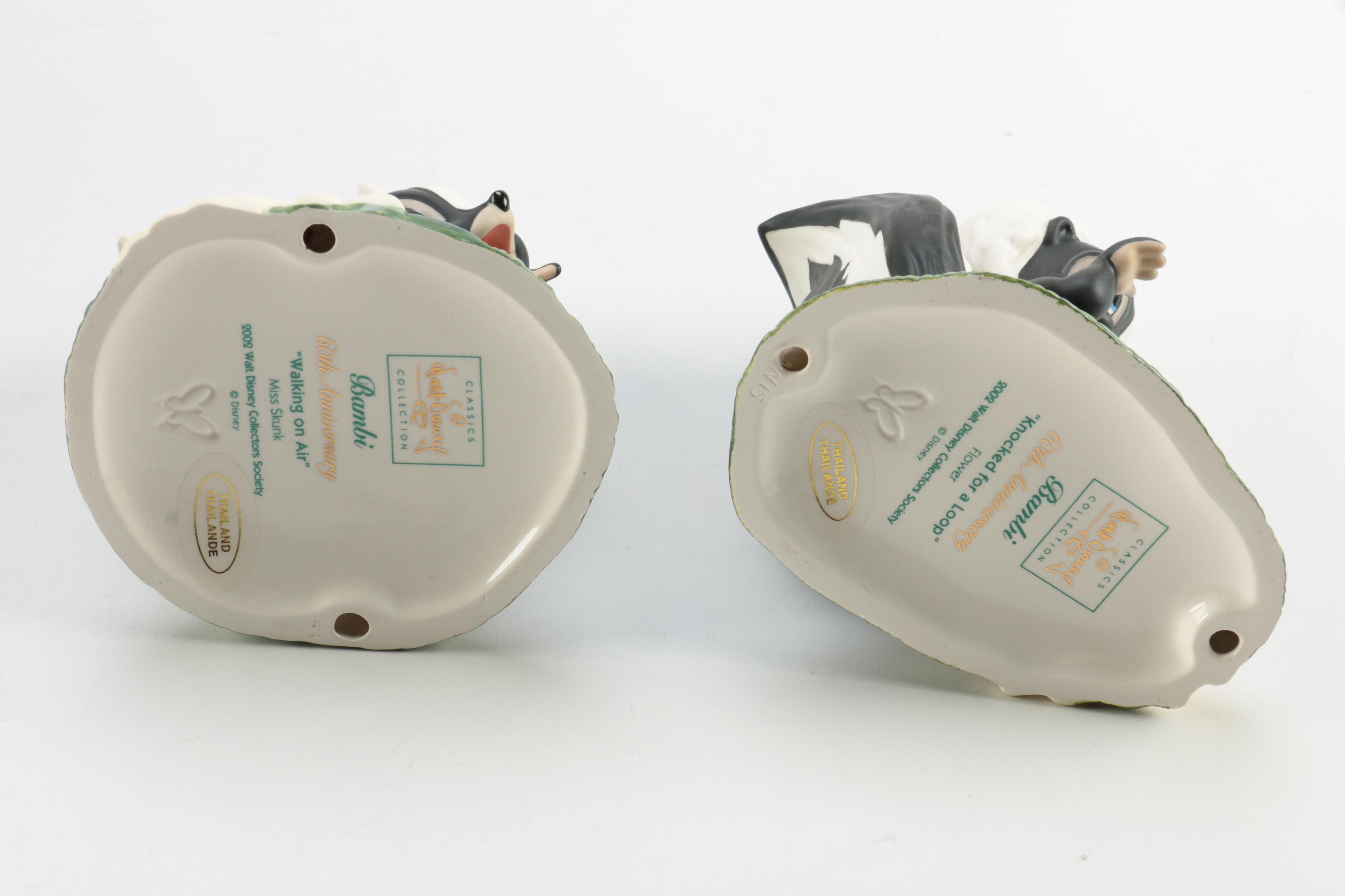 Walt Disney "Classics Collection" Porcelain Figurines and Pewter Pinnochio