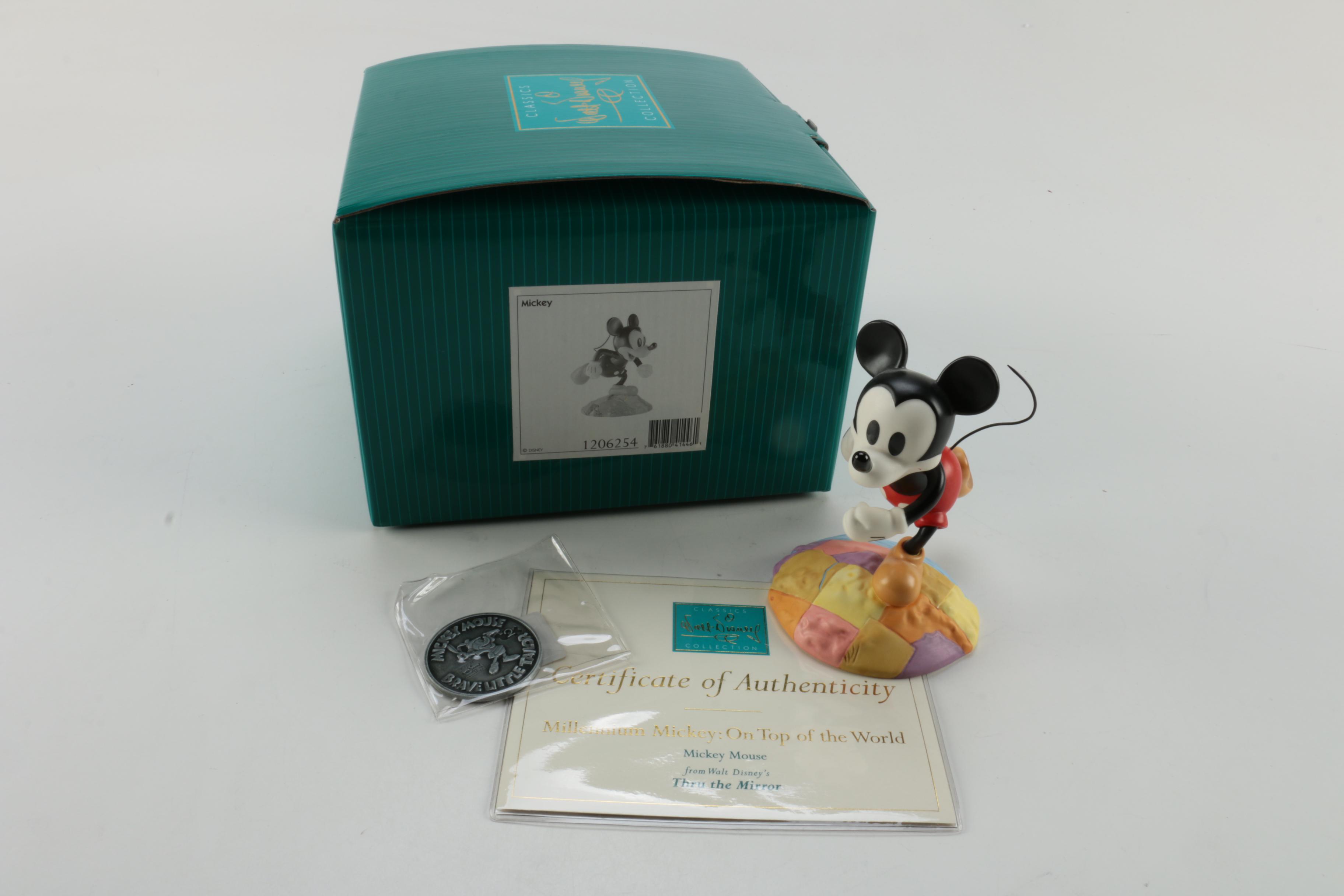 Walt Disney "Classics Collection" Porcelain Figurines and Pewter Pinnochio