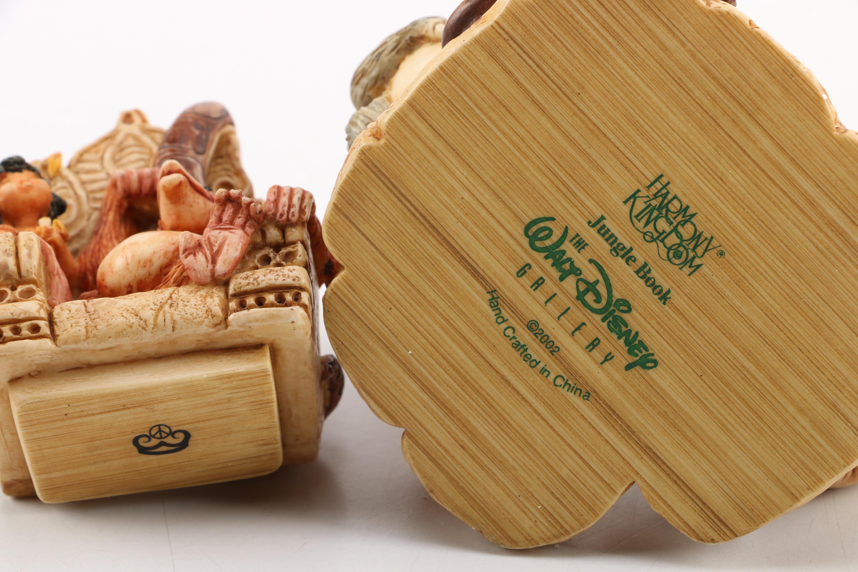 2002 Walt Disney Gallery Harmony Kingdom Hollow Box Figurines