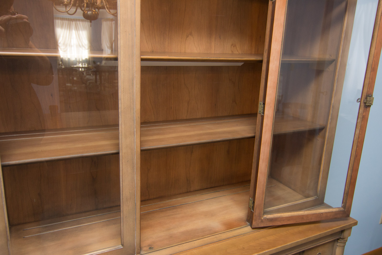 Vintage Breakfront China Cabinet by Morganton Furniture