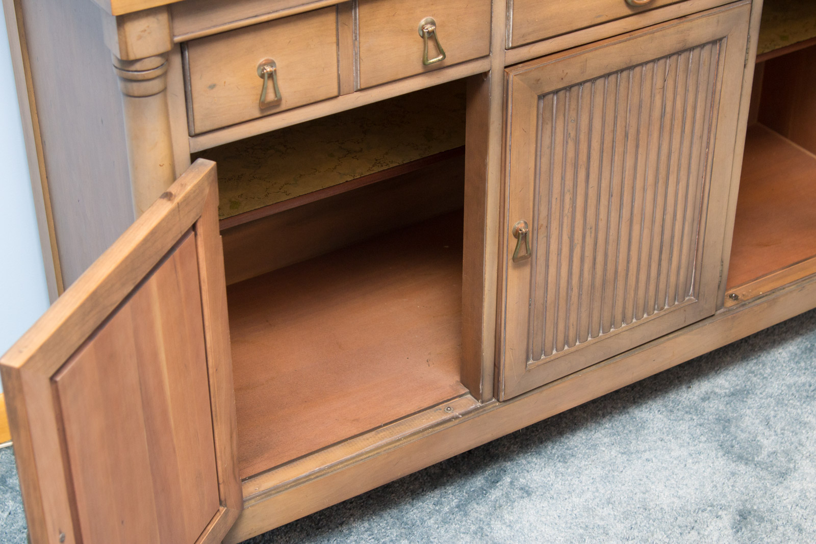 Vintage Breakfront China Cabinet by Morganton Furniture