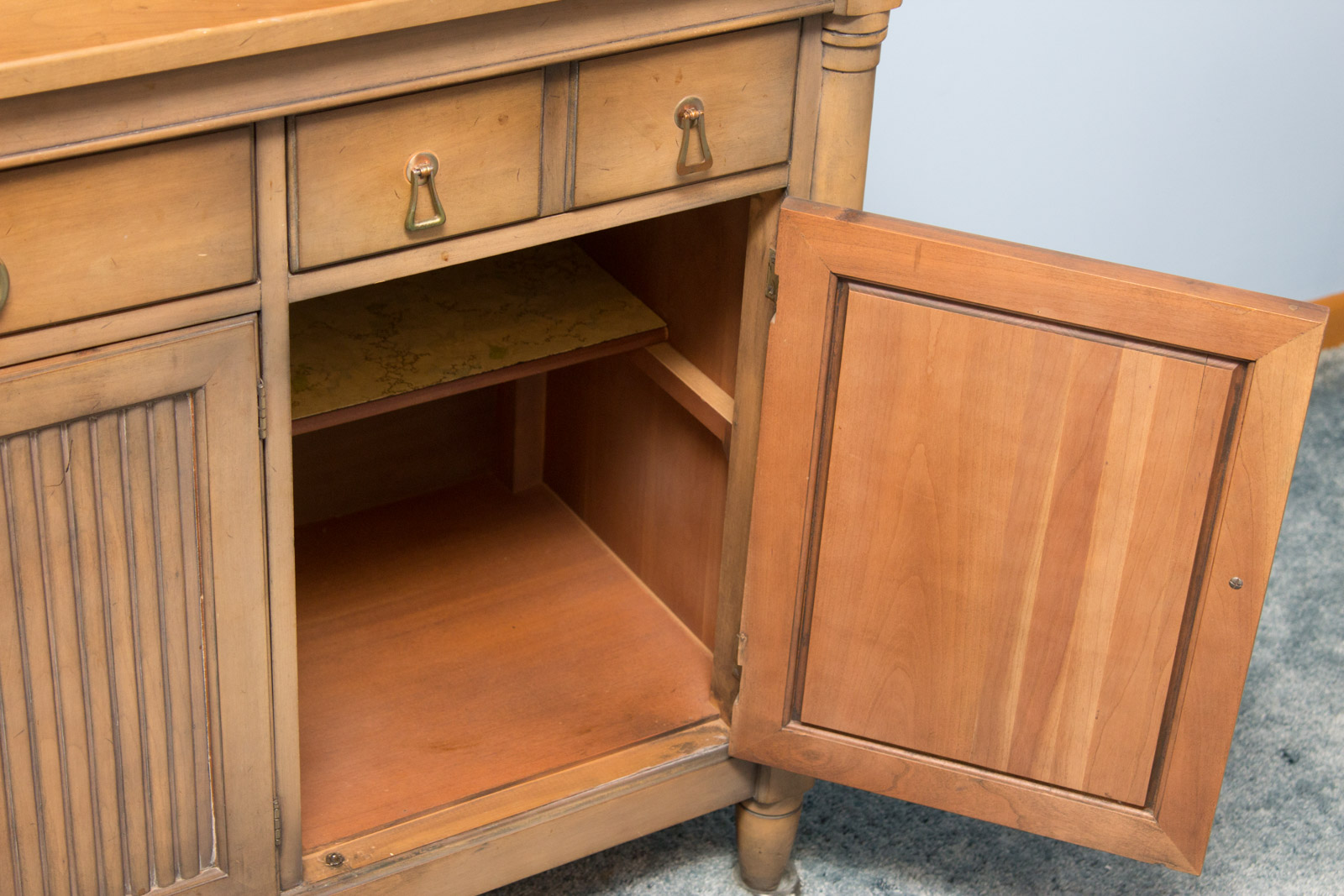 Vintage Breakfront China Cabinet by Morganton Furniture