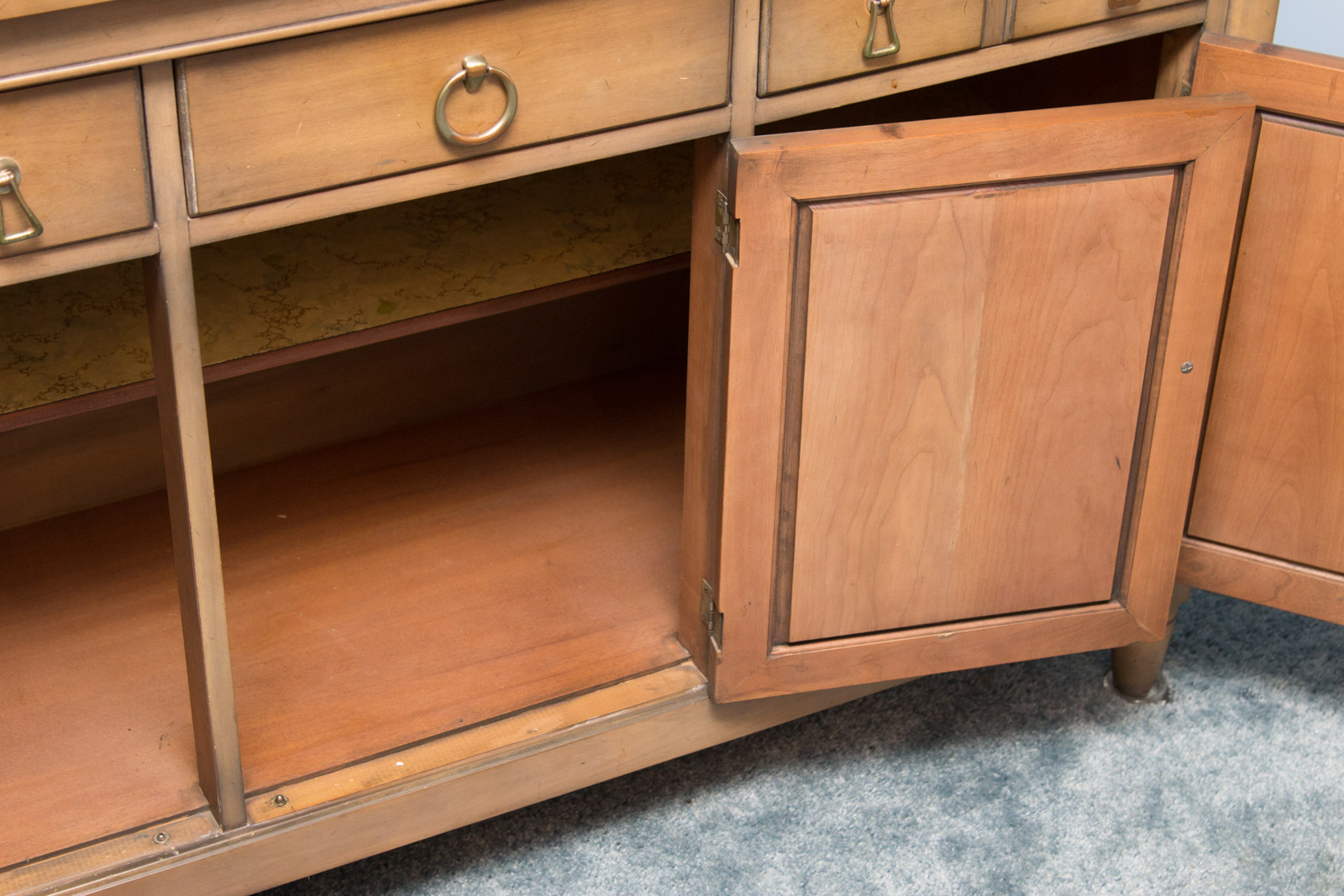 Vintage Breakfront China Cabinet by Morganton Furniture