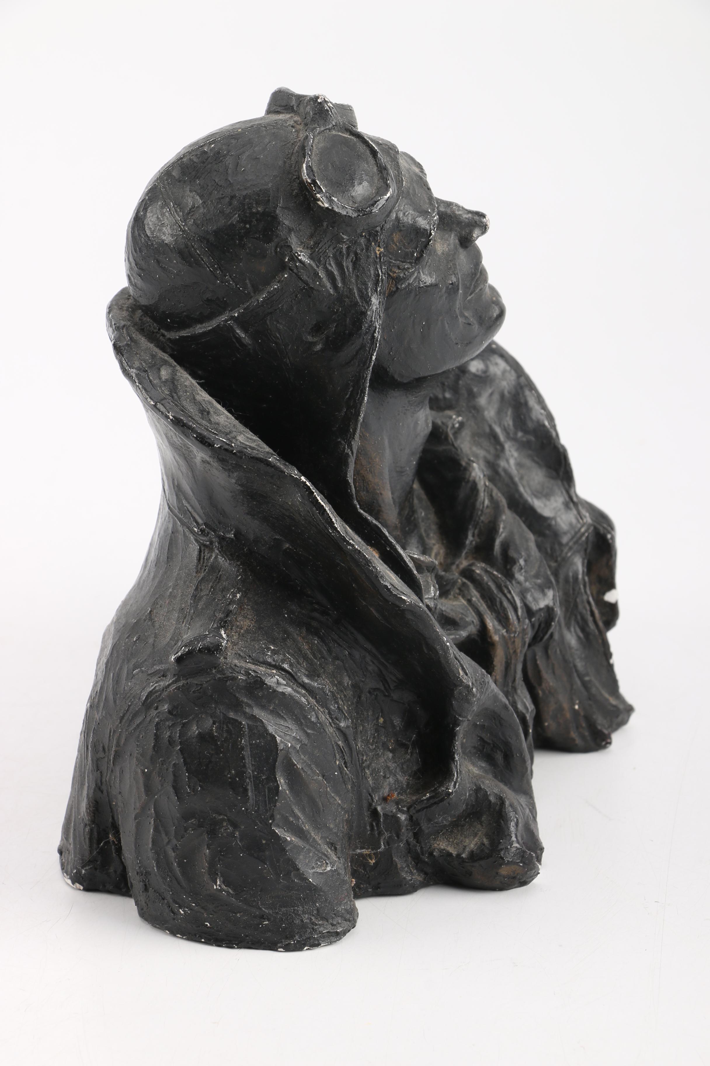 Michel Garmin 1973 Bust of Charles Lindbergh