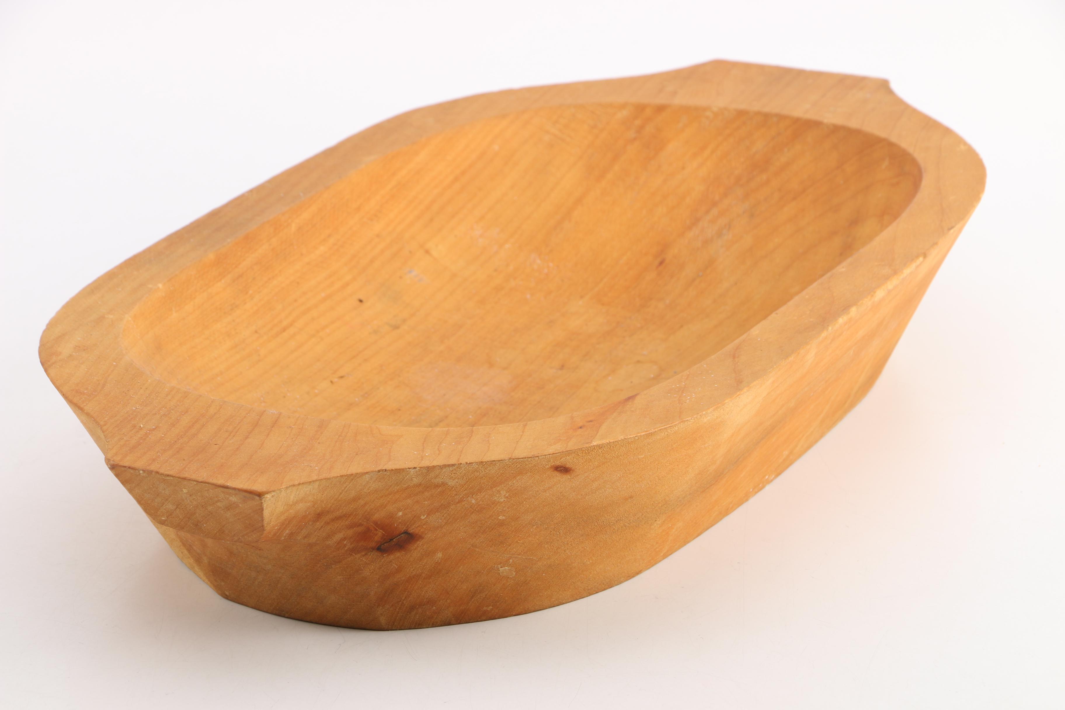 Bassett Wooden Dough Bowl
