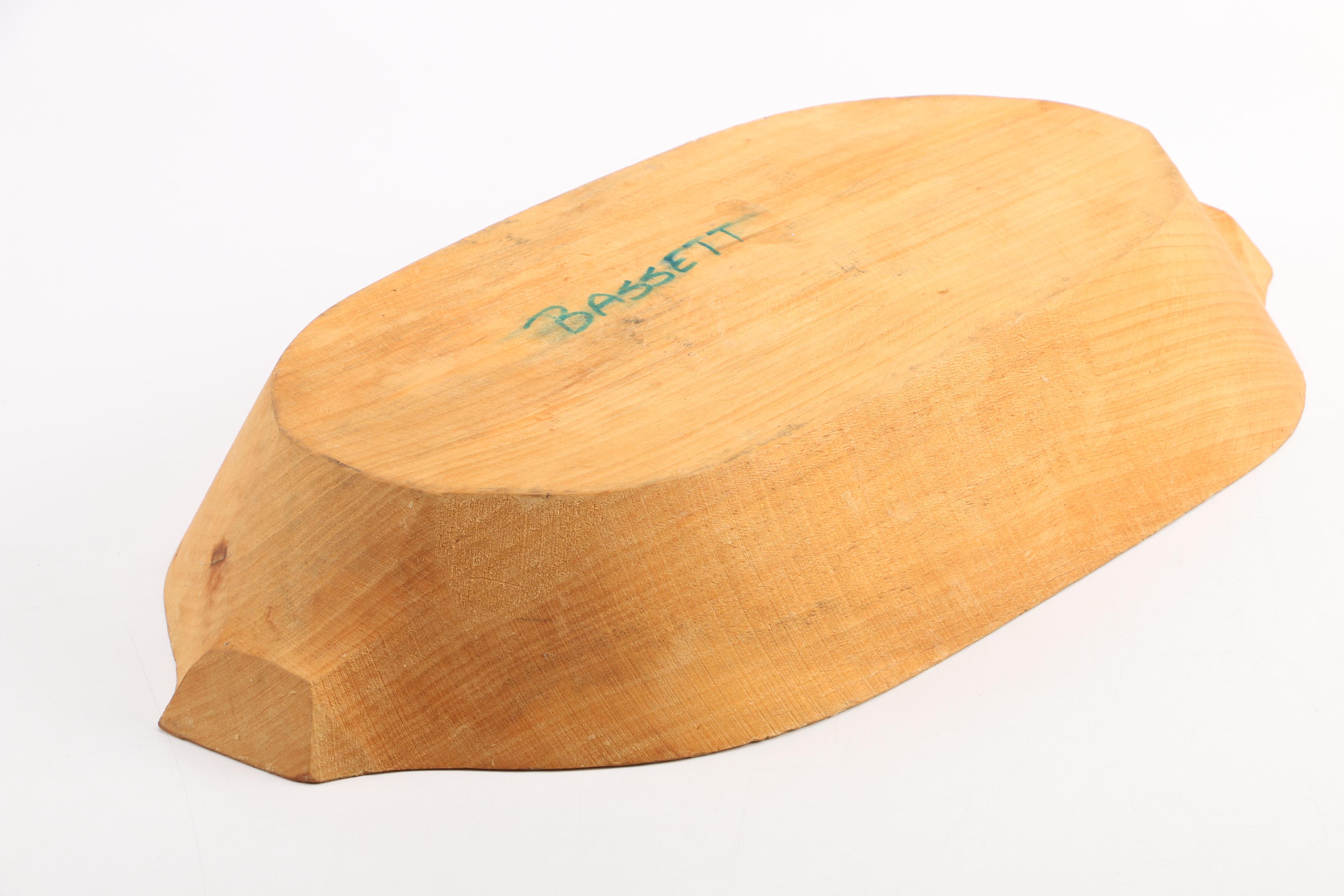Bassett Wooden Dough Bowl