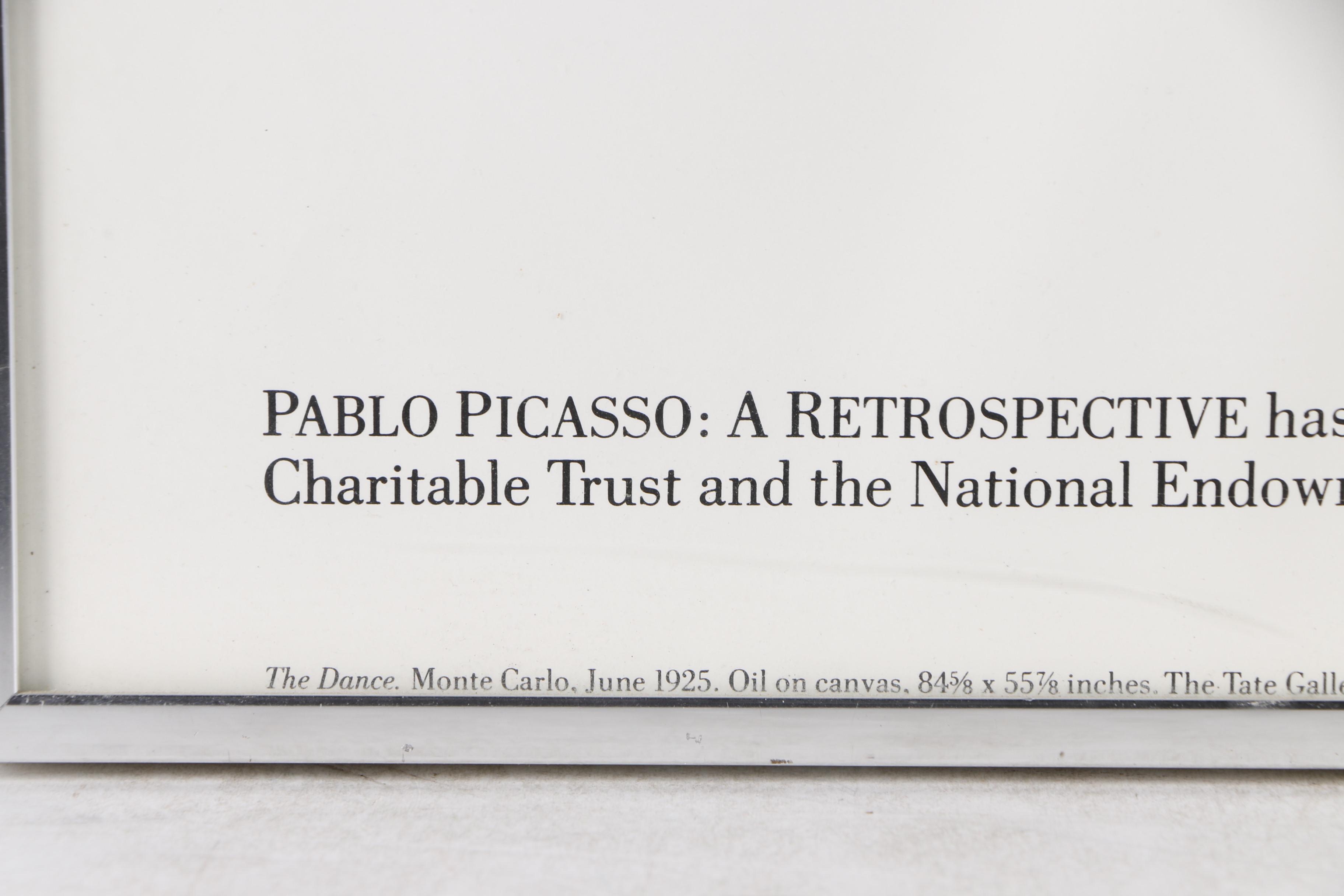 Offset Lithograph Exhibition Poster for Pablo Picasso at MOMA, NYC