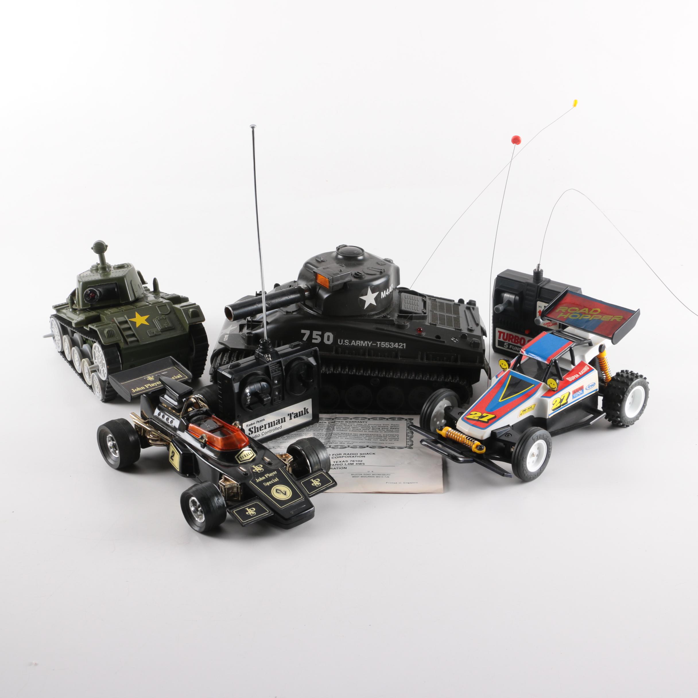 Remote Control Vehicles and Novelty Formula One Race Car Radio