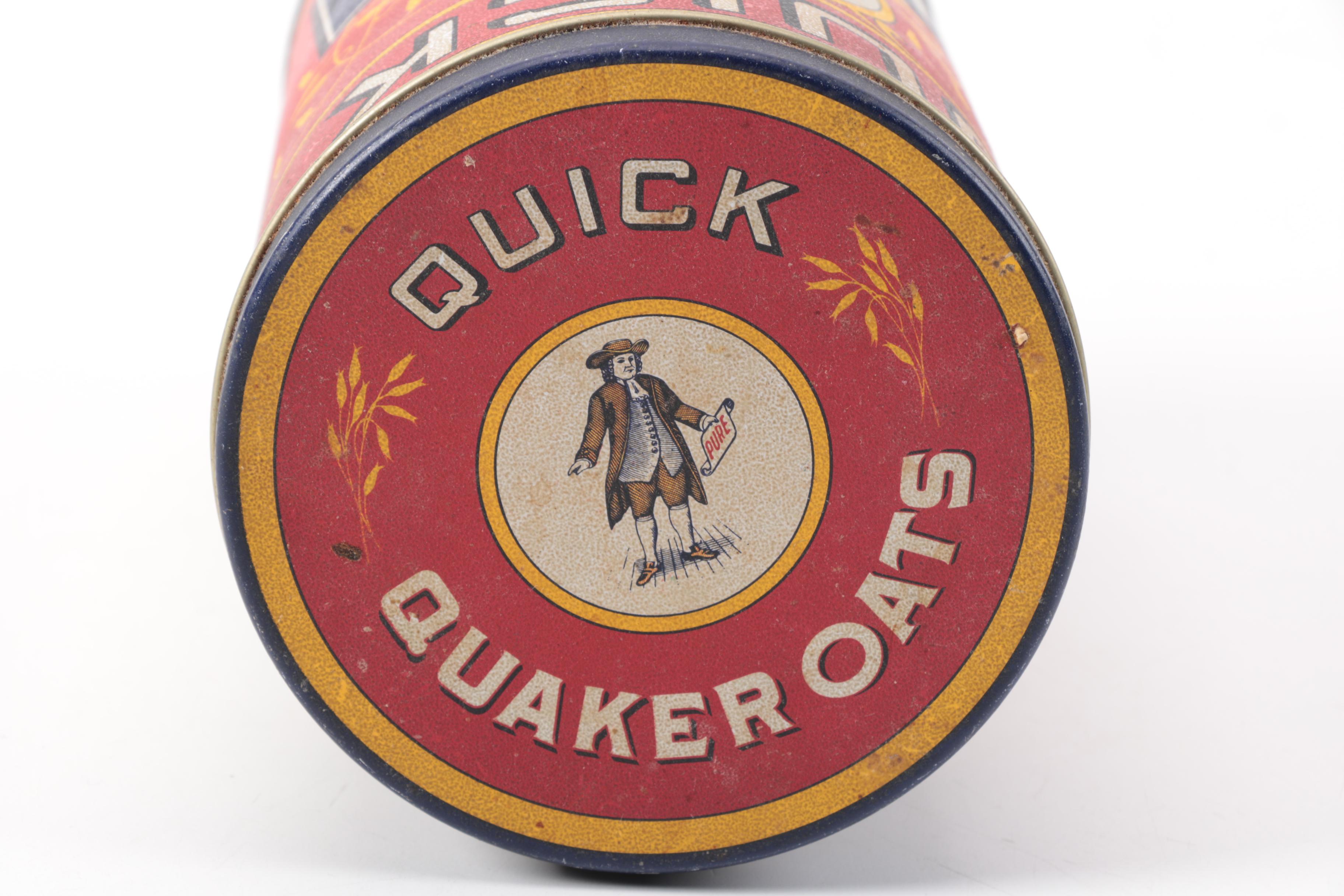 Vintage Maxwell House Tin with Limited Edition Quaker Oats Reproduction Tin