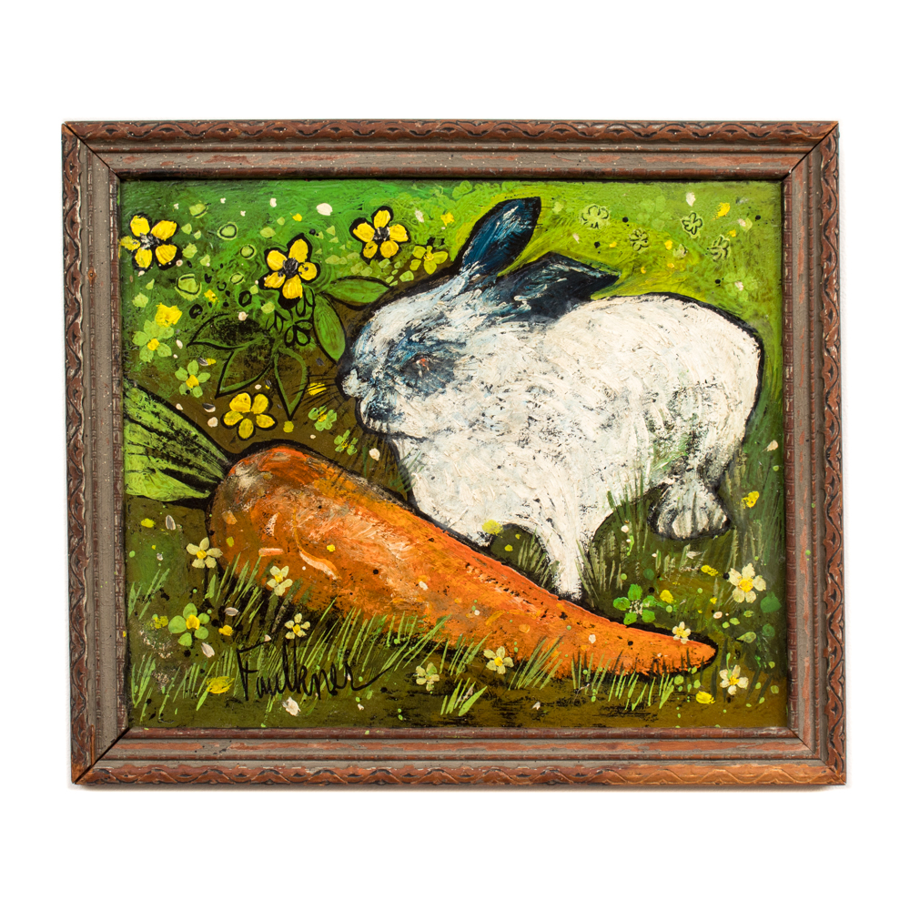 Henry Lawrence Faulkner Oil and Casein on Masonite "14 Karat"