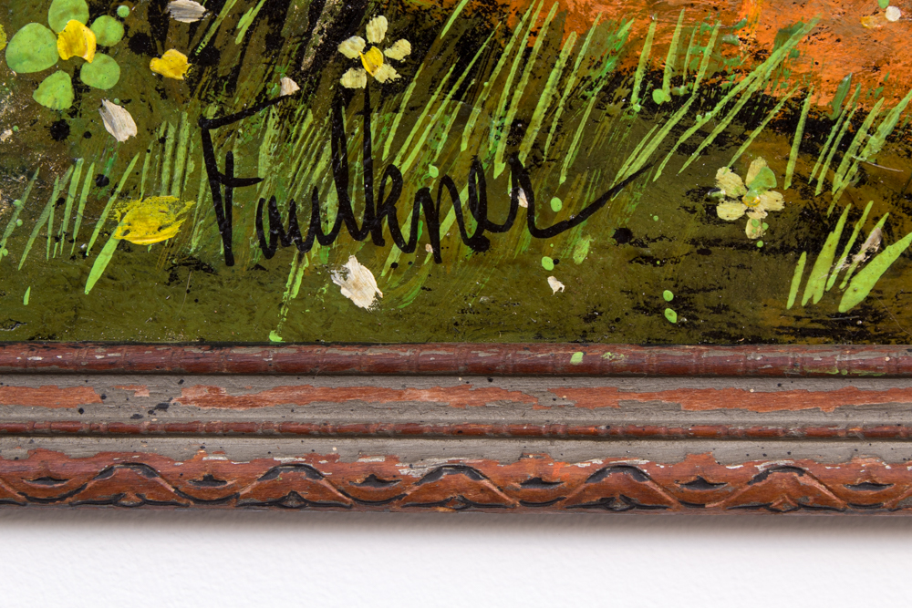 Henry Lawrence Faulkner Oil and Casein on Masonite "14 Karat"