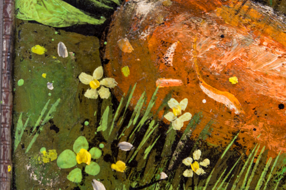 Henry Lawrence Faulkner Oil and Casein on Masonite "14 Karat"