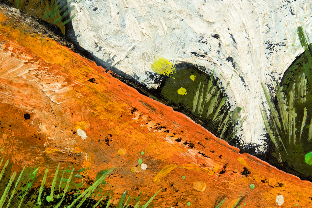 Henry Lawrence Faulkner Oil and Casein on Masonite "14 Karat"