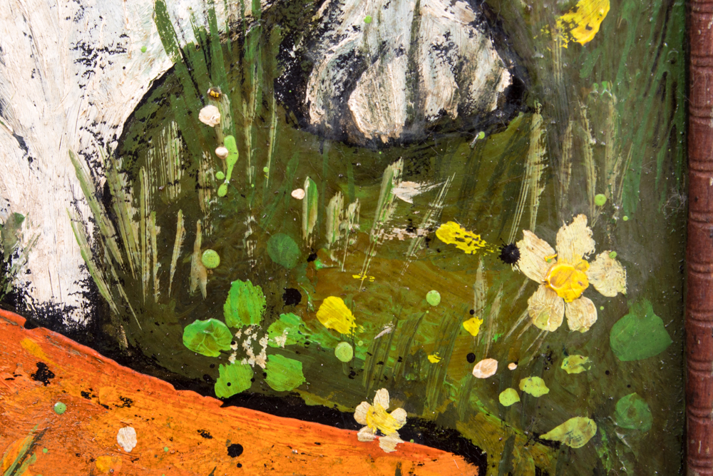 Henry Lawrence Faulkner Oil and Casein on Masonite "14 Karat"