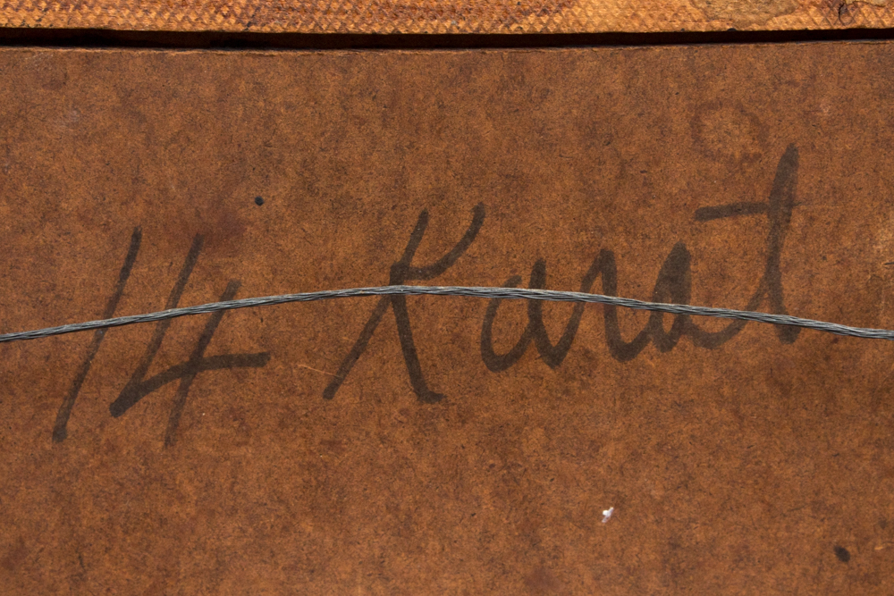 Henry Lawrence Faulkner Oil and Casein on Masonite "14 Karat"