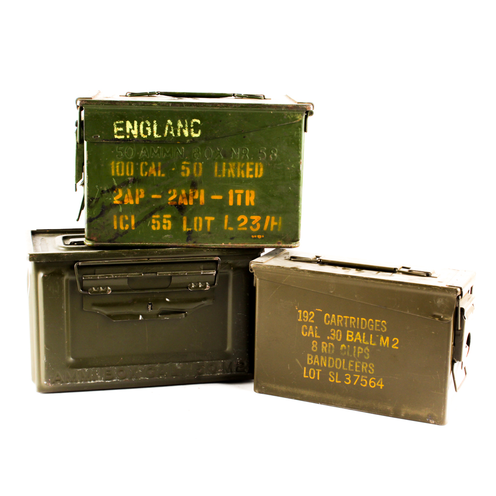 Vintage Munition Canister Collection