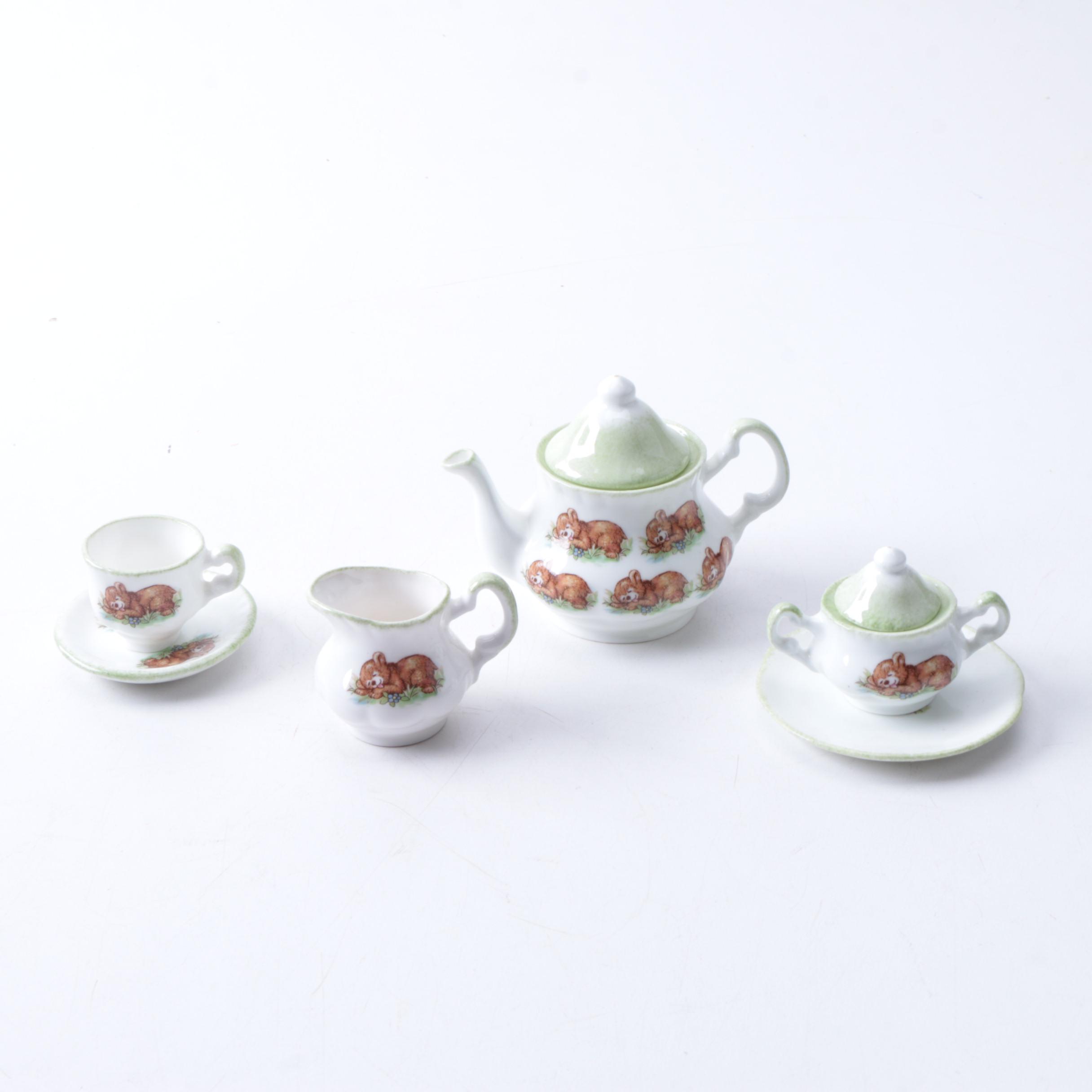 Harrods Miniature Bone China Tea Set