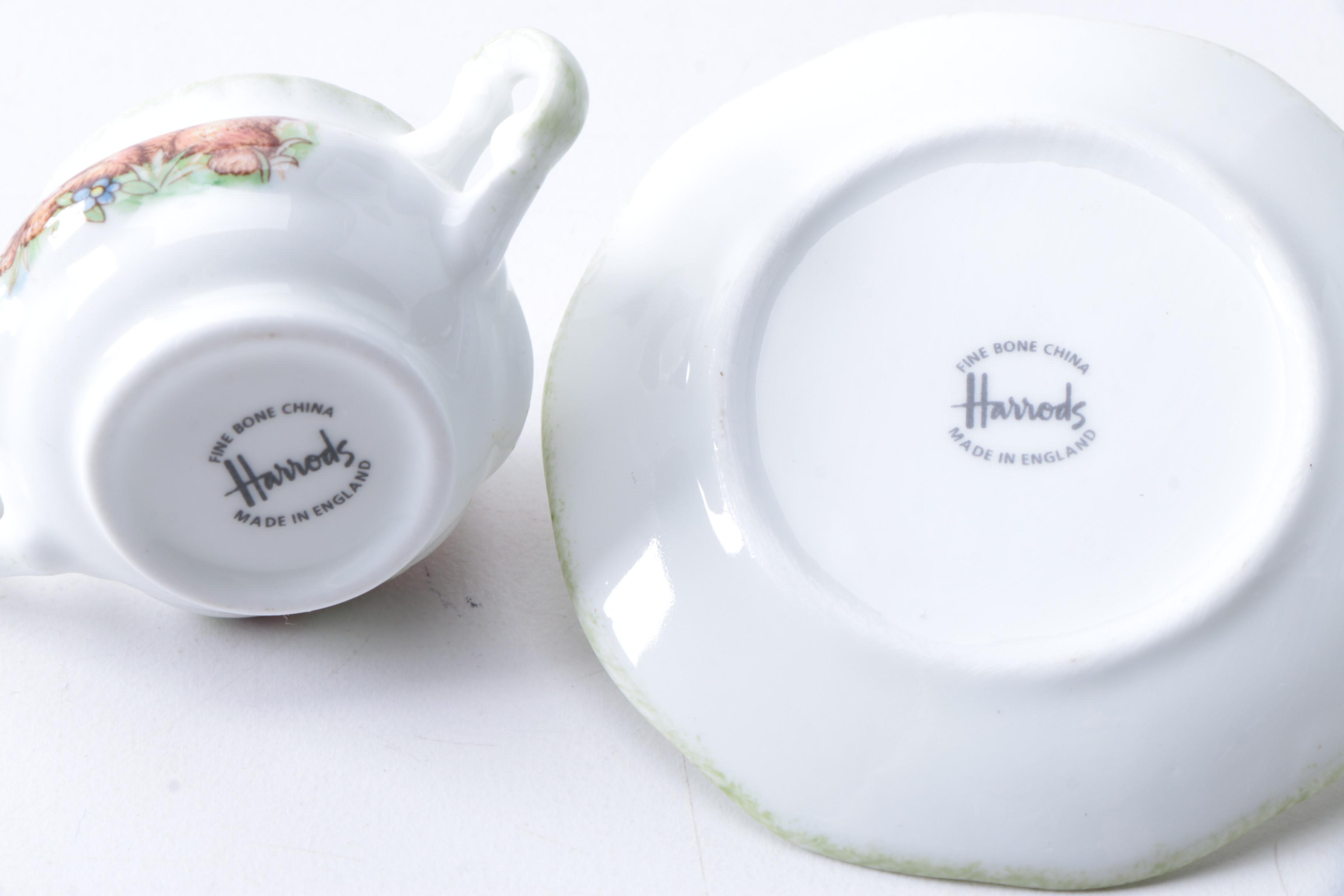 Harrods Miniature Bone China Tea Set