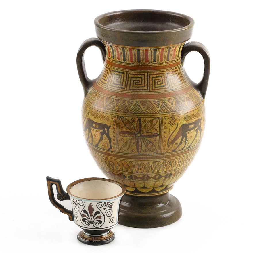 Greek Vase and Teacup