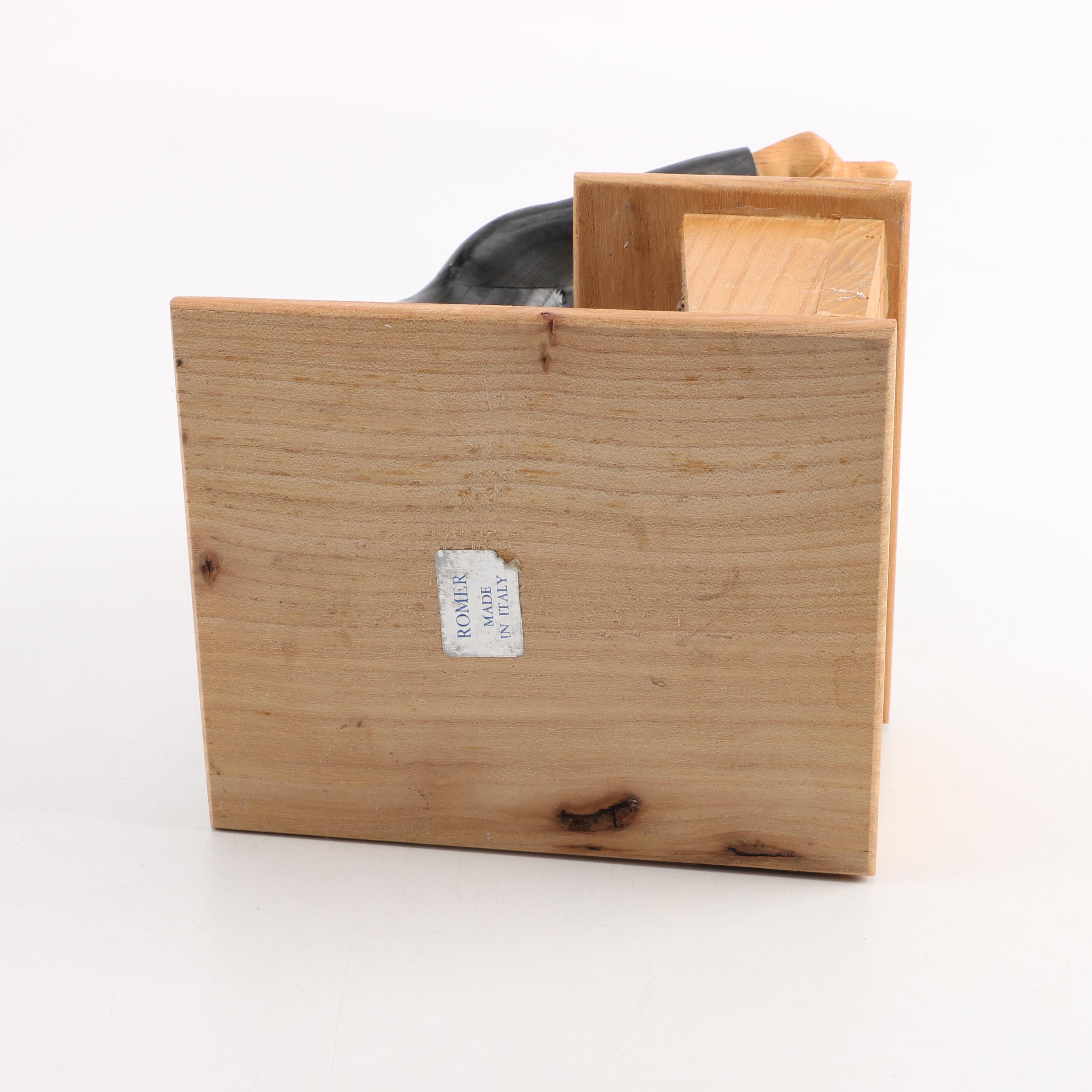 Vintage Romer Hand Carved Wooden Judge Figurine