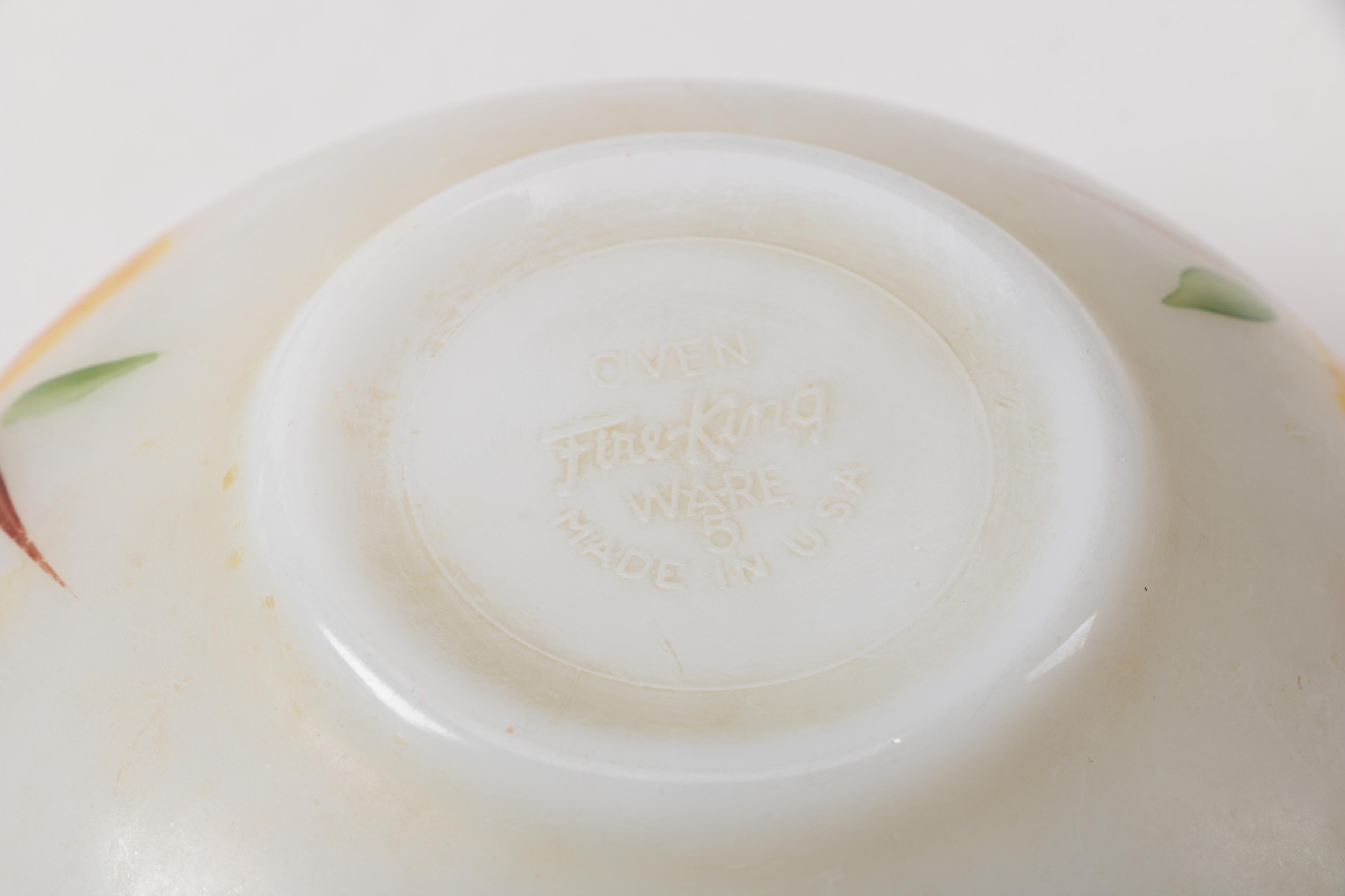 Fire-King "Fruit" Bakeware, Circa 1957-1968