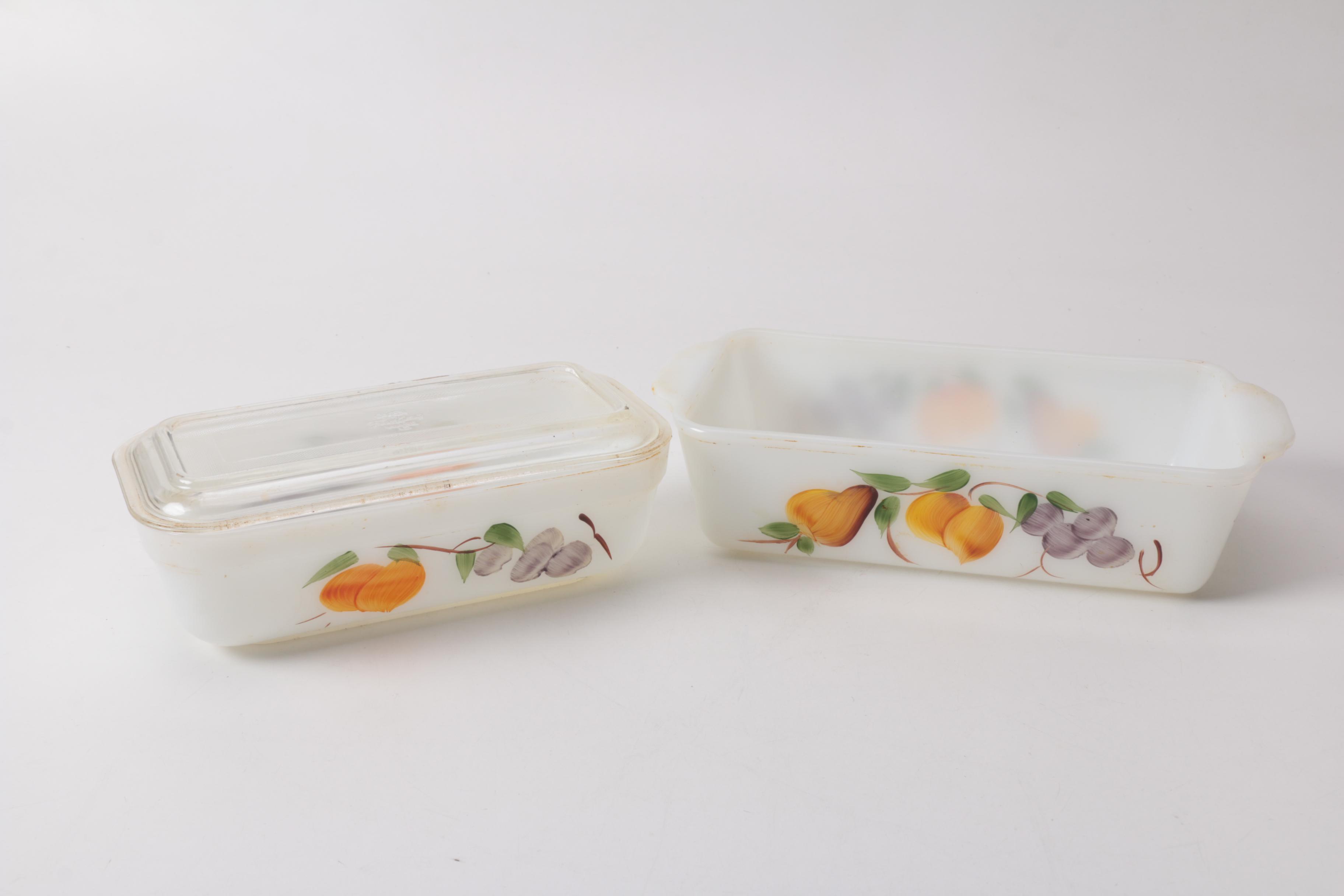 Fire-King "Fruit" Bakeware, Circa 1957-1968