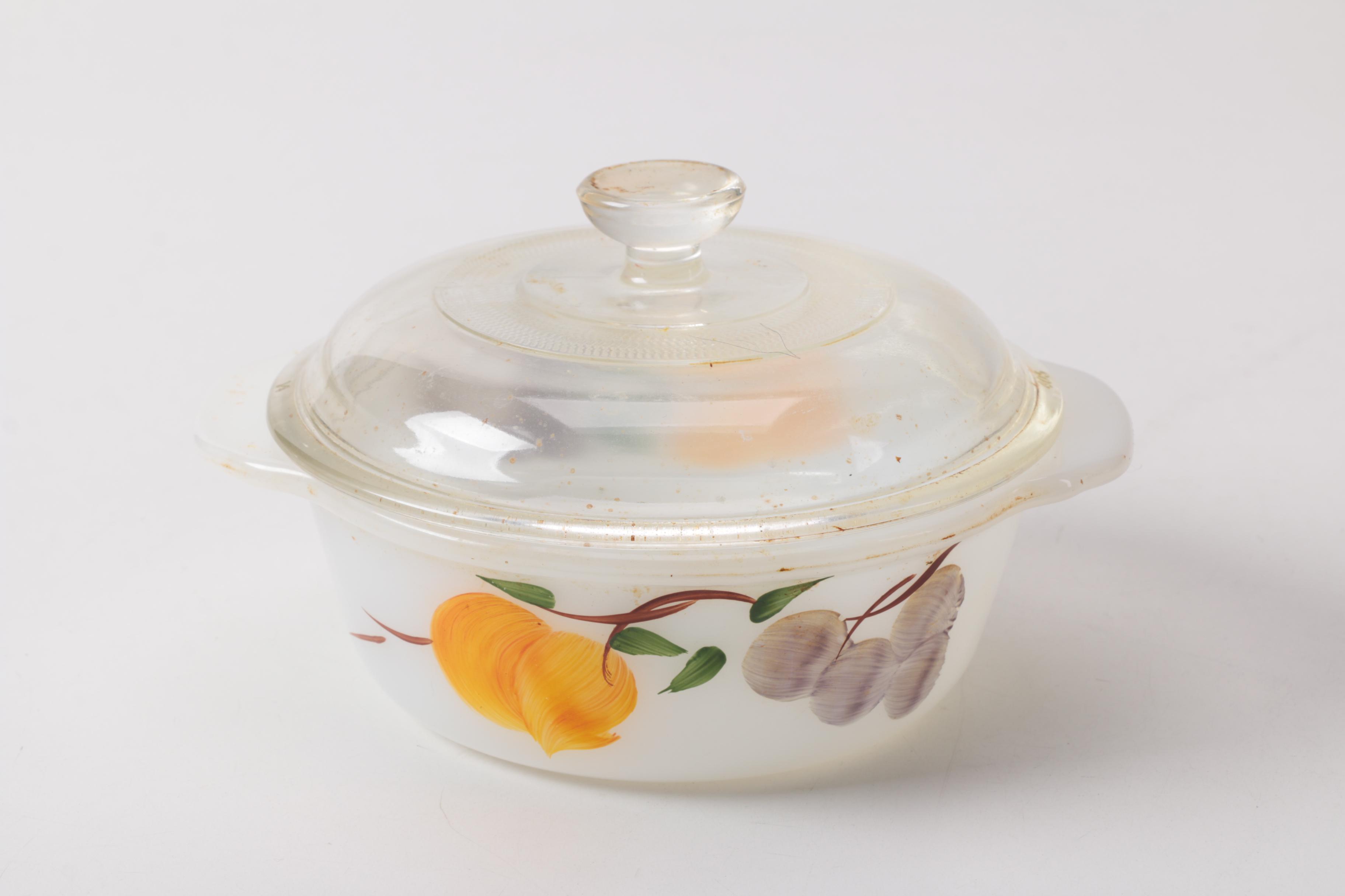 Fire-King "Fruit" Bakeware, Circa 1957-1968