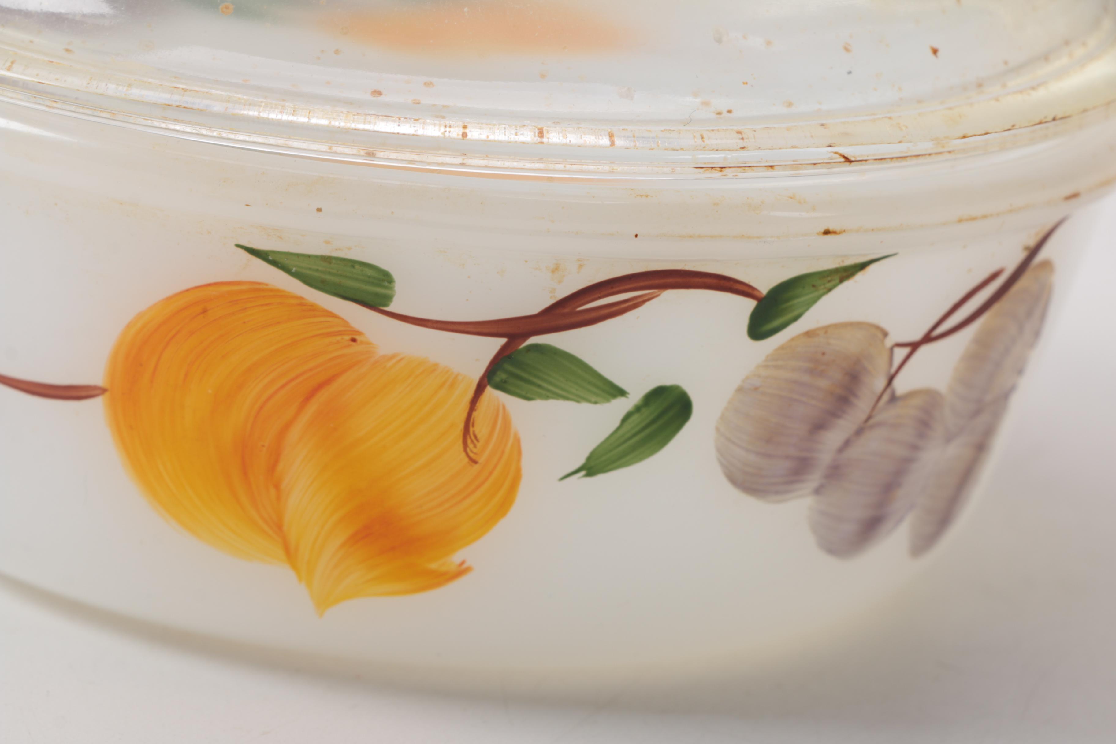 Fire-King "Fruit" Bakeware, Circa 1957-1968