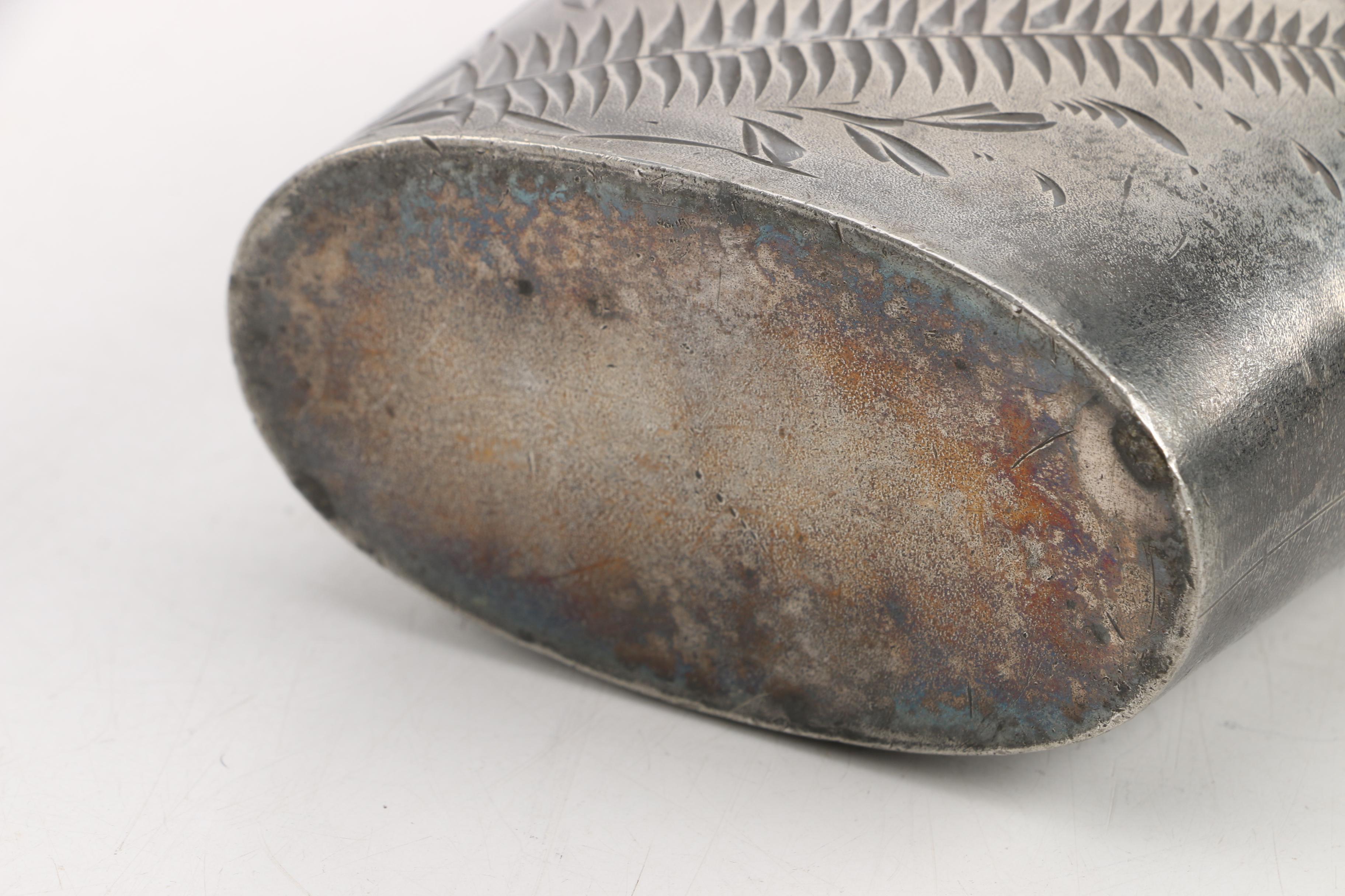 19th Century Derby Silver Co. and Other Silver Plate Flasks