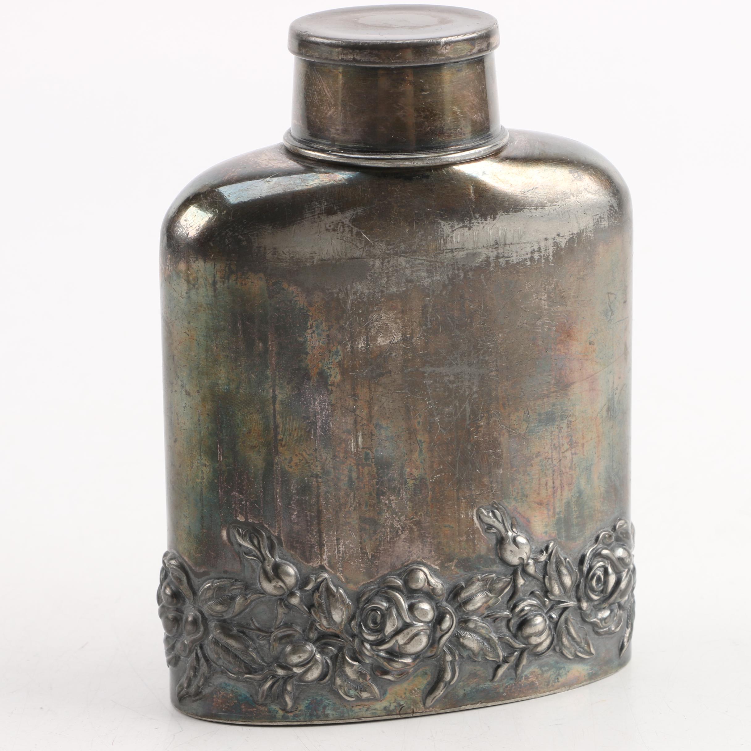 19th Century Derby Silver Co. and Other Silver Plate Flasks