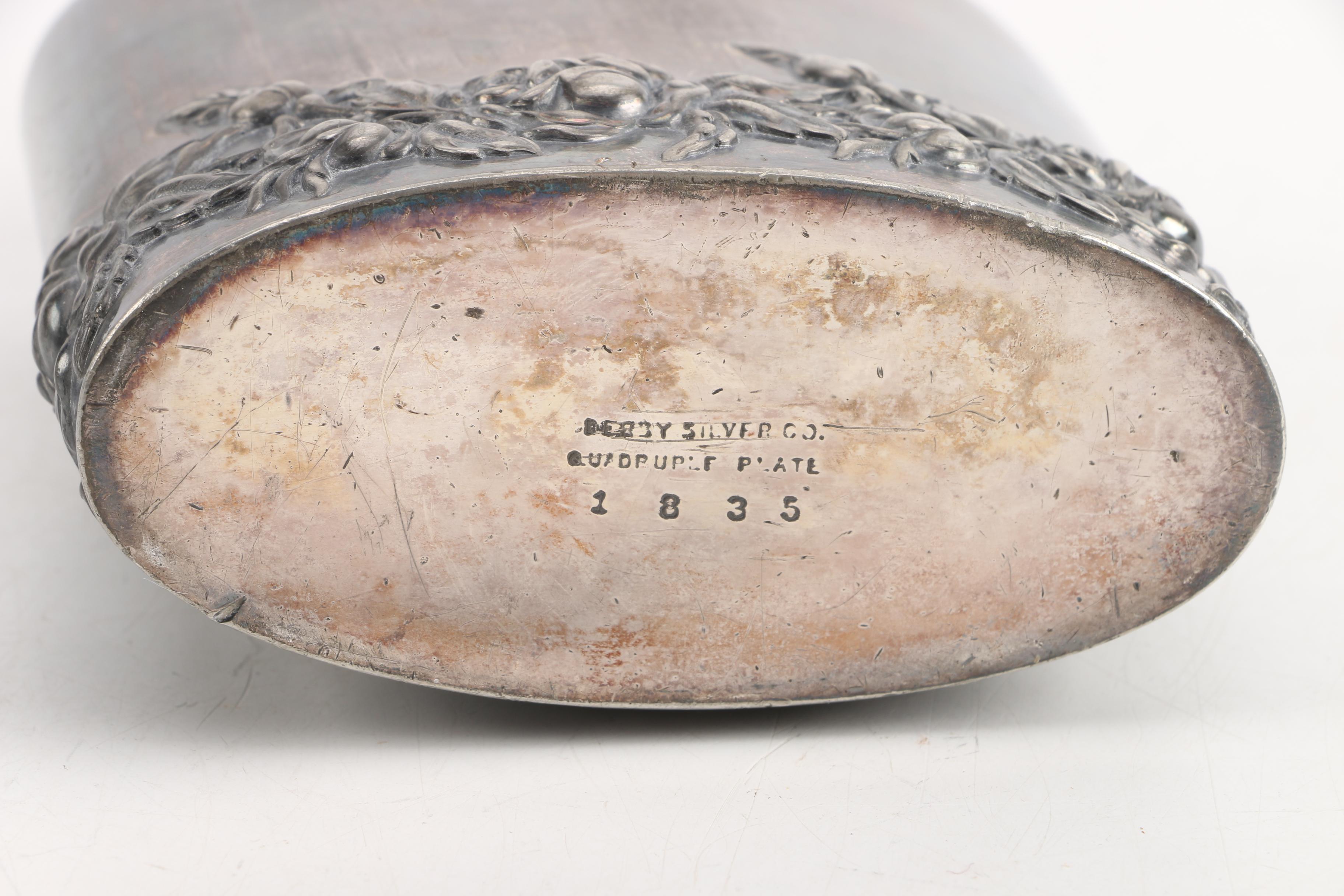 19th Century Derby Silver Co. and Other Silver Plate Flasks