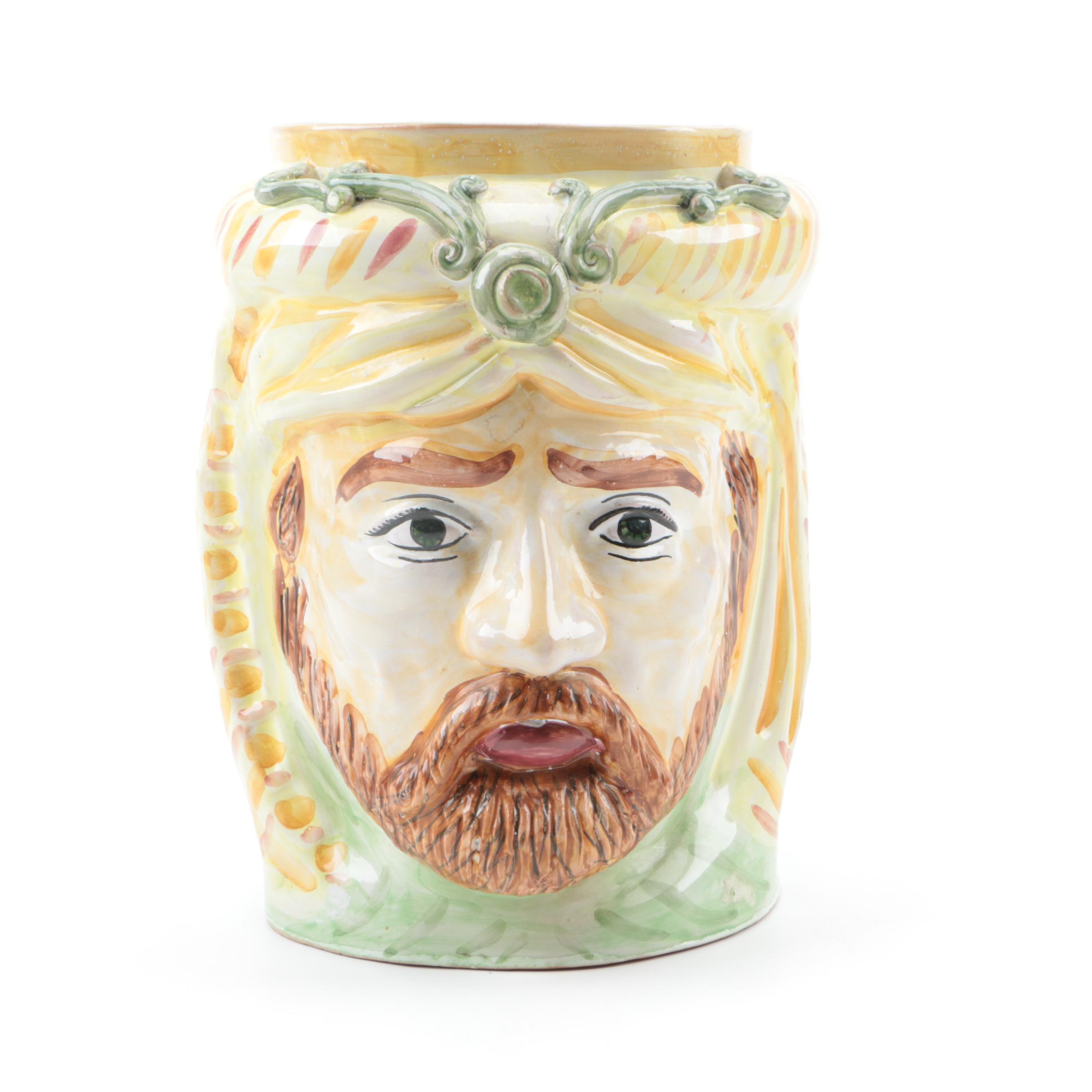 Hand-Painted Ceramic Planters