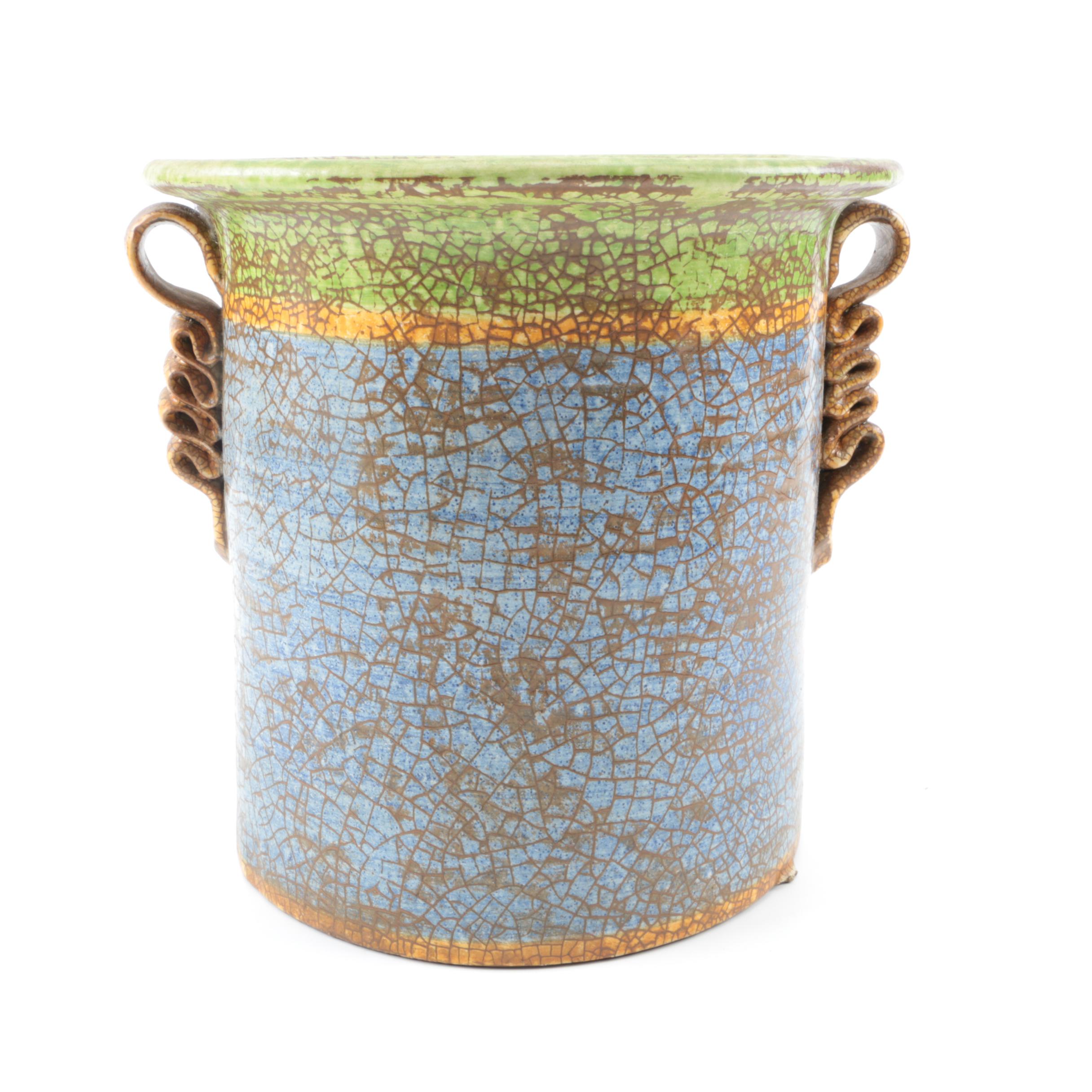 Hand-Painted Ceramic Planters