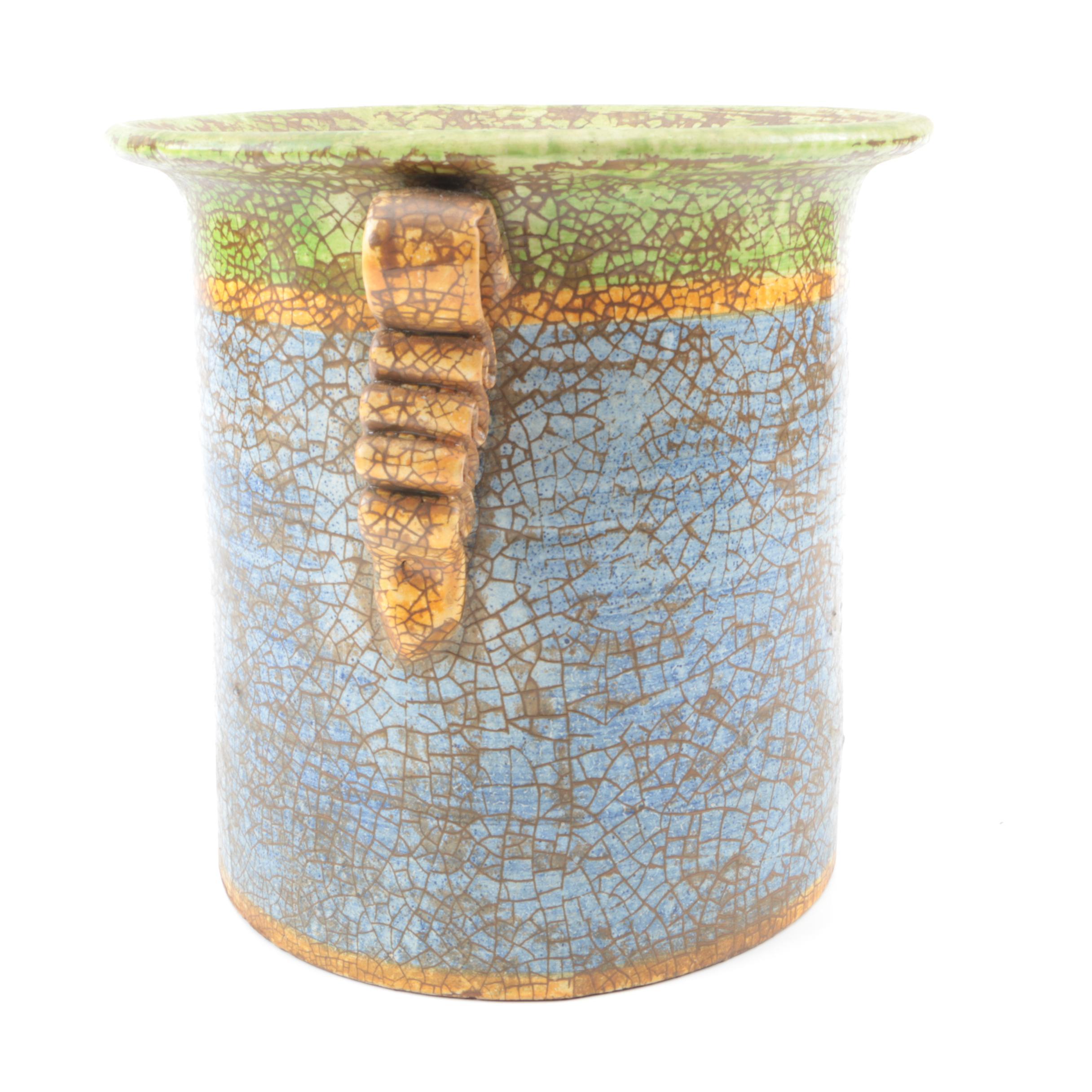 Hand-Painted Ceramic Planters