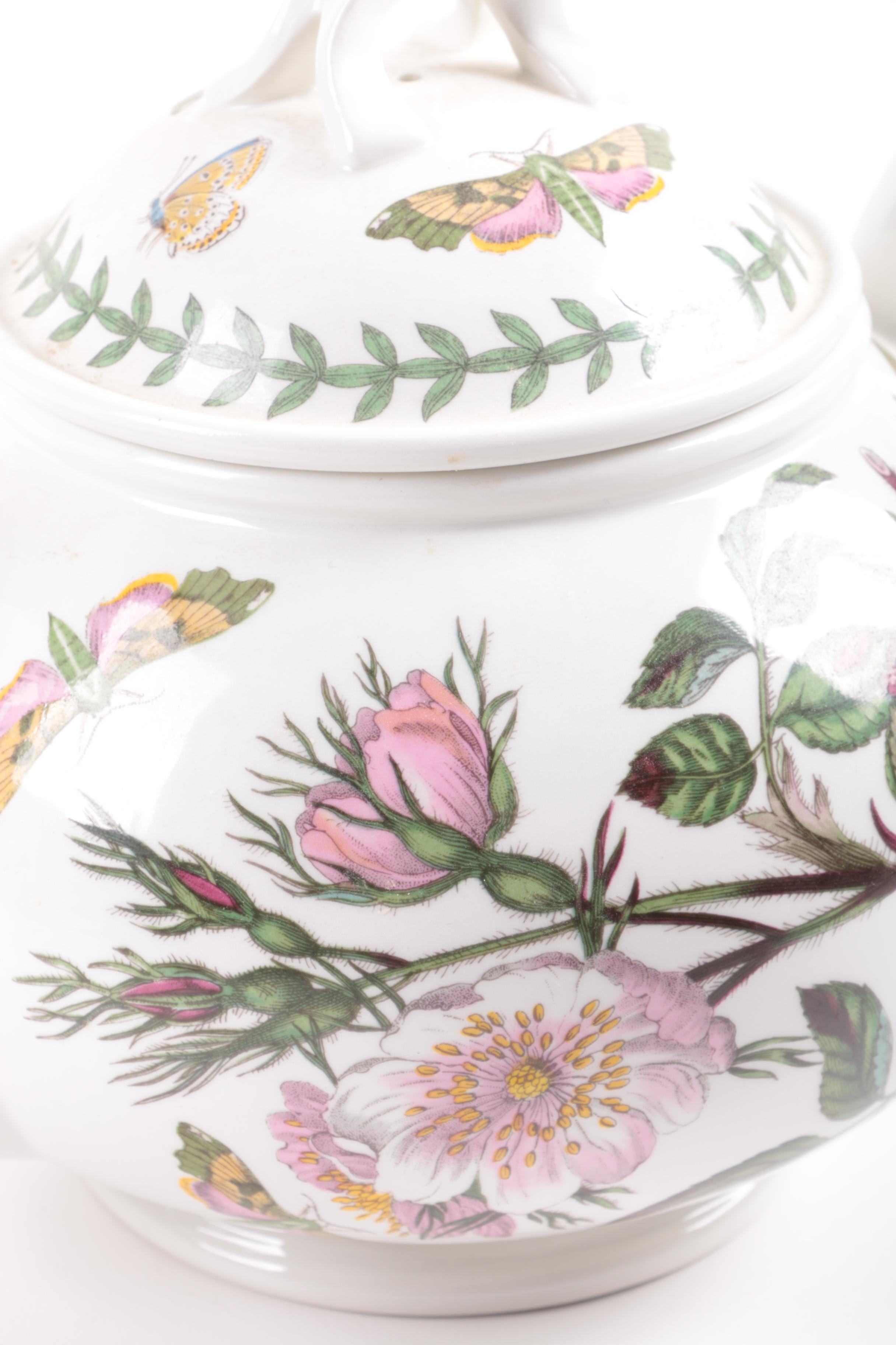 Portmeirion "The Botanic Garden" Plants and Insect Porcelain Teapot