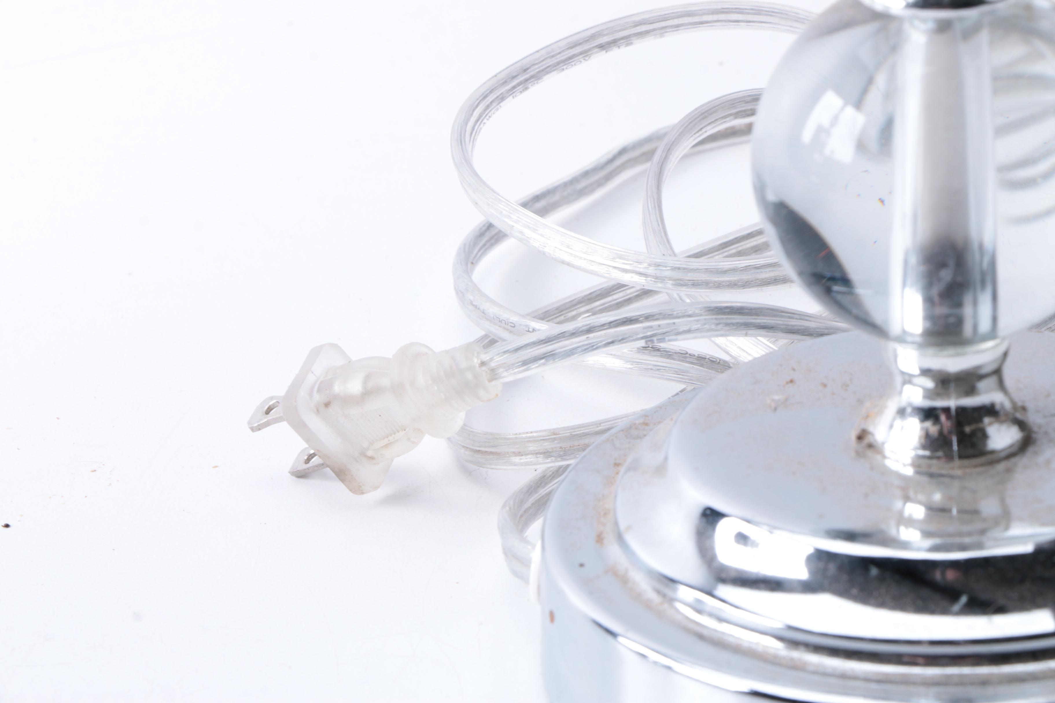 Contemporary Acrylic Orb Table Lamps