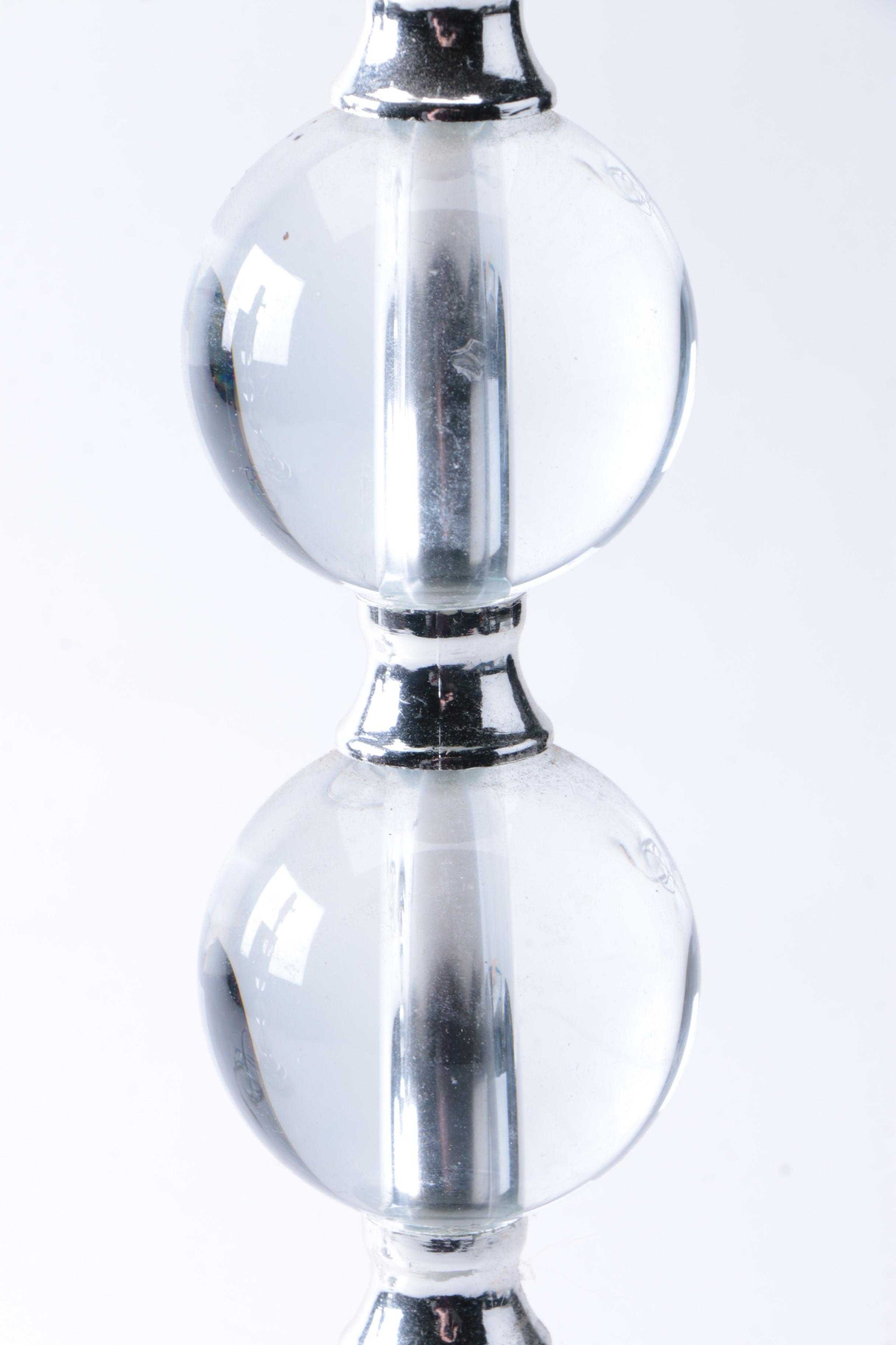 Contemporary Acrylic Orb Table Lamps