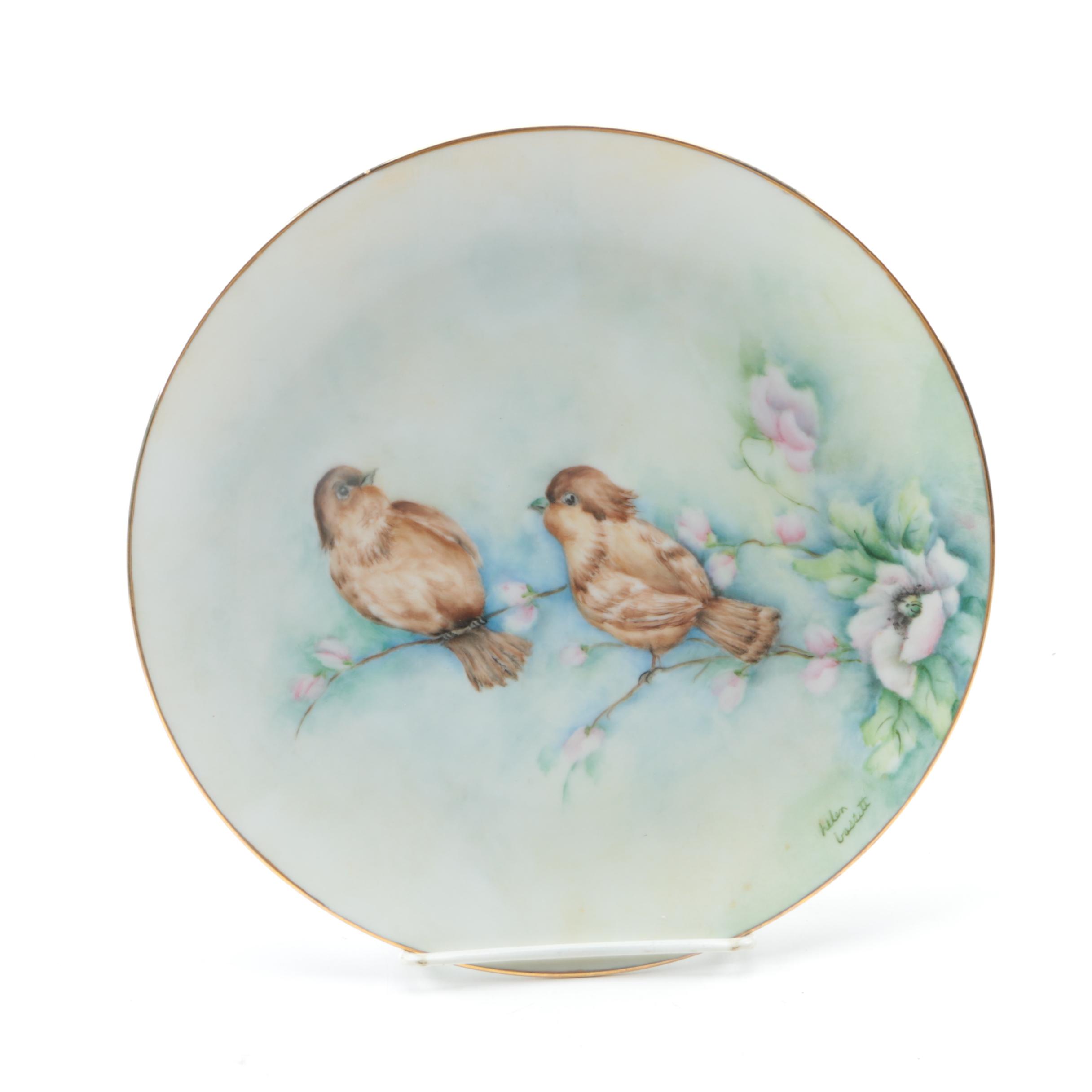 Vintage Hand Painted Plates