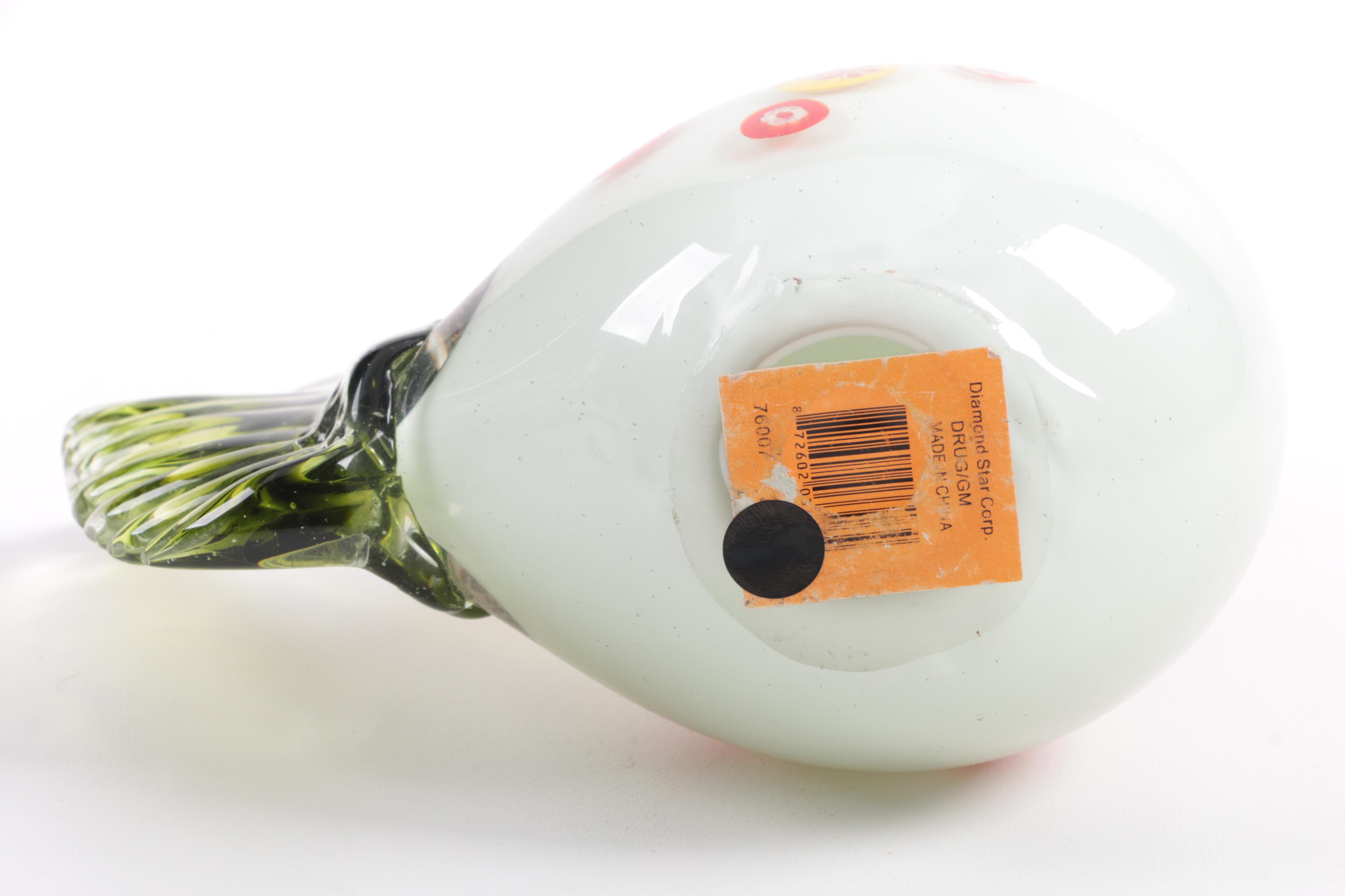 Blown Glass Roosters