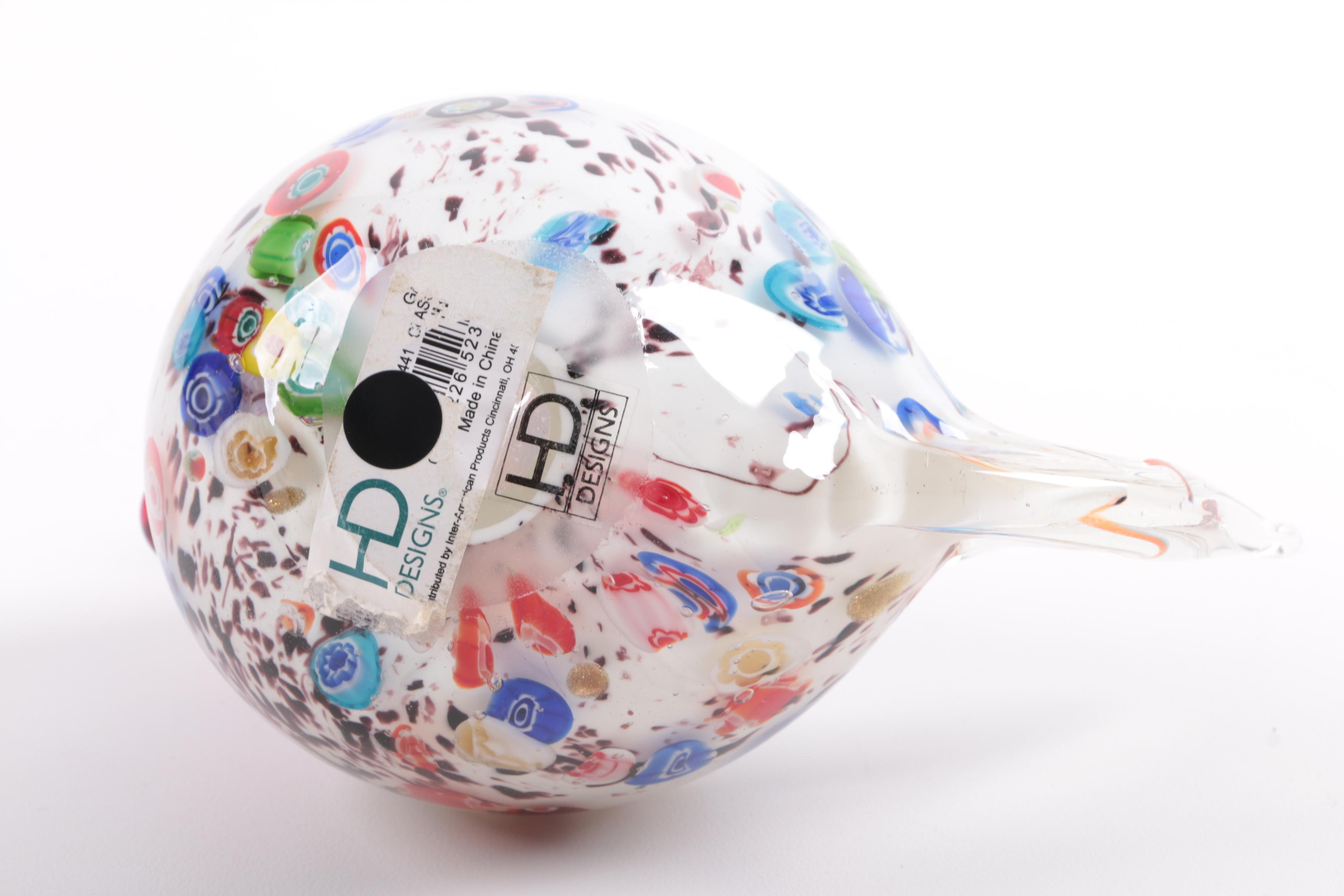 Blown Glass Roosters