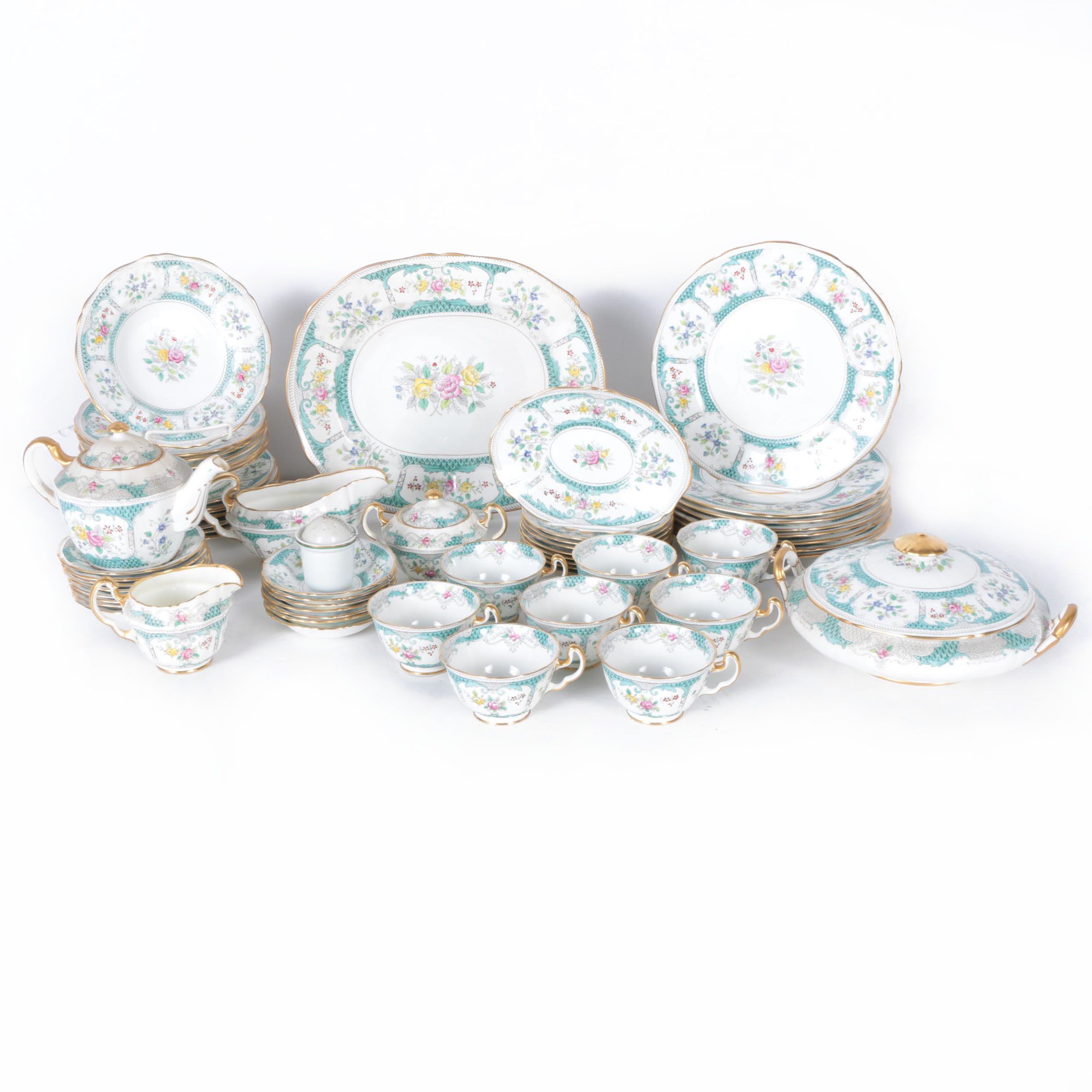 Circa 1950s Adderley "Lowestoft" Bone China Tableware