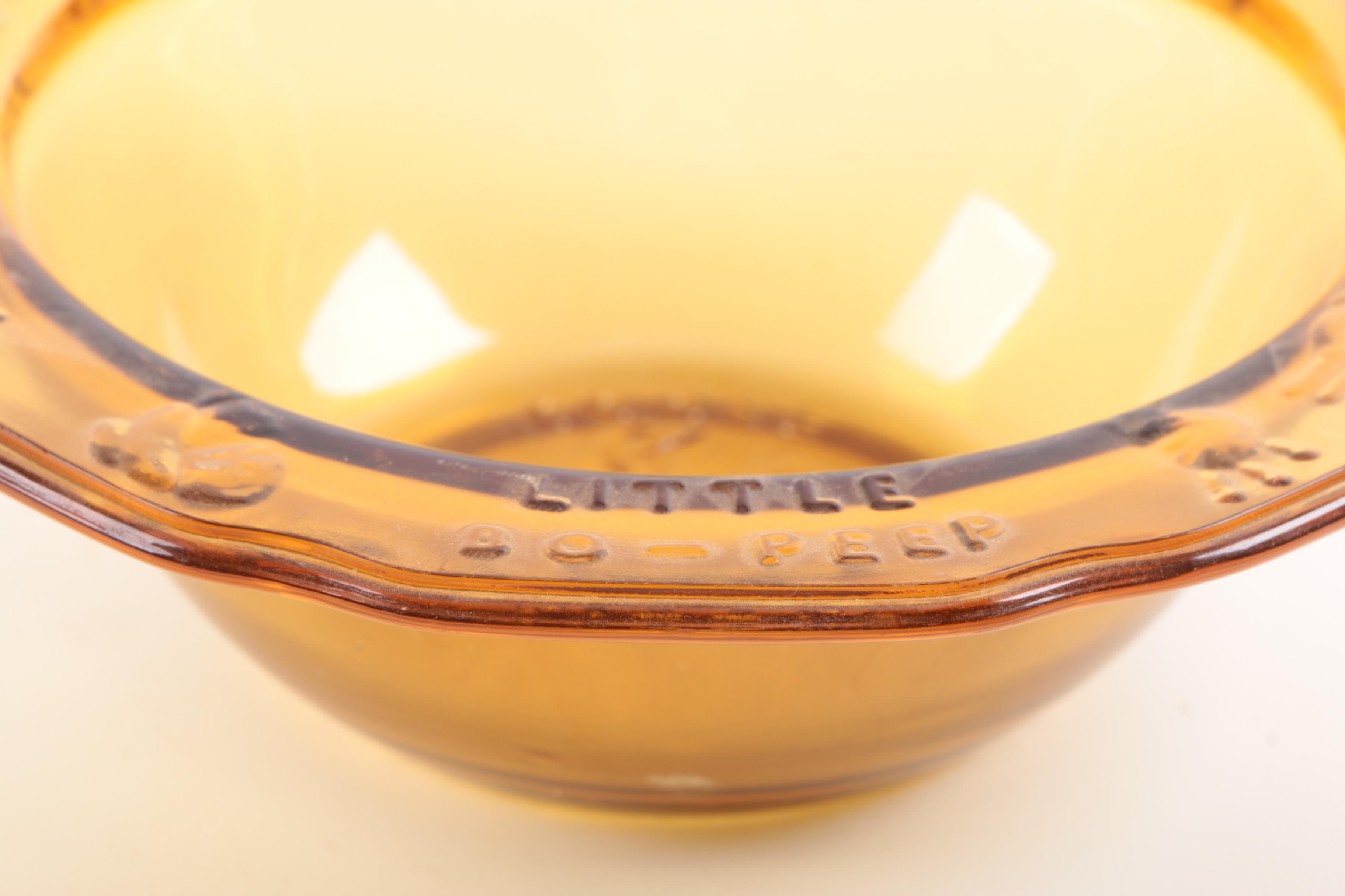 Vintage Indiana Glass Nursery Rhyme Tableware