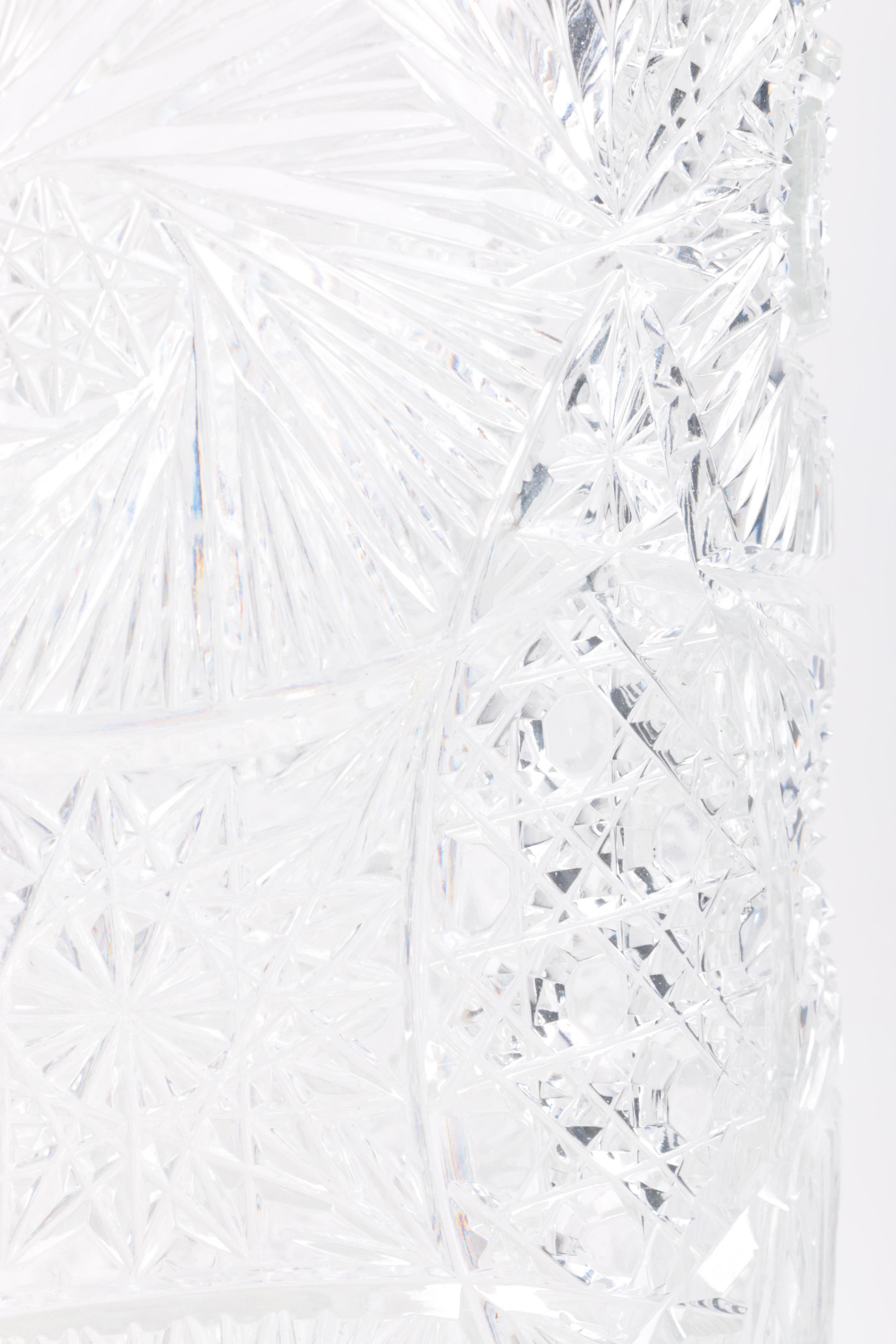 American Brilliant Period Cut Glass Vase