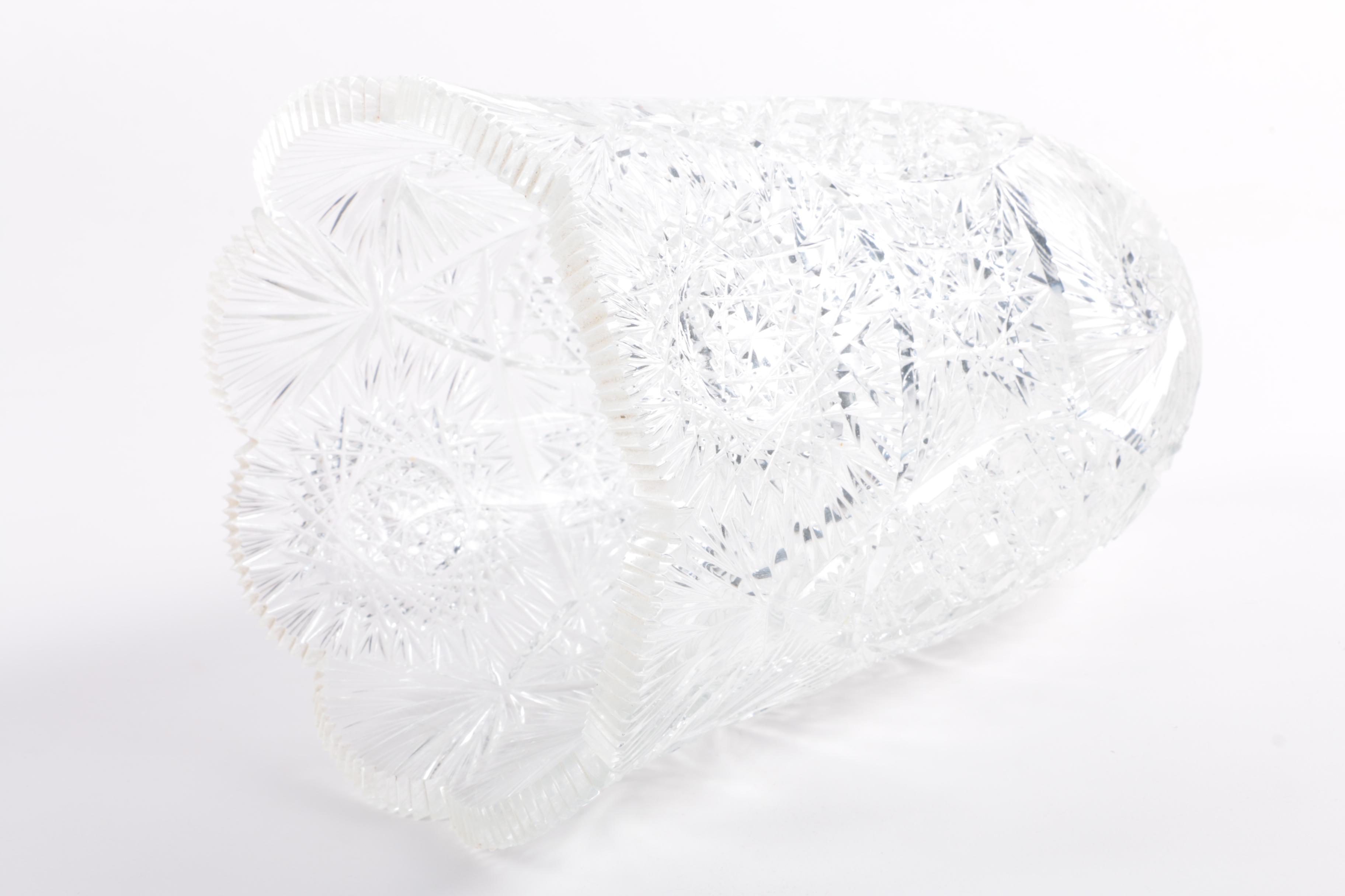 American Brilliant Period Cut Glass Vase